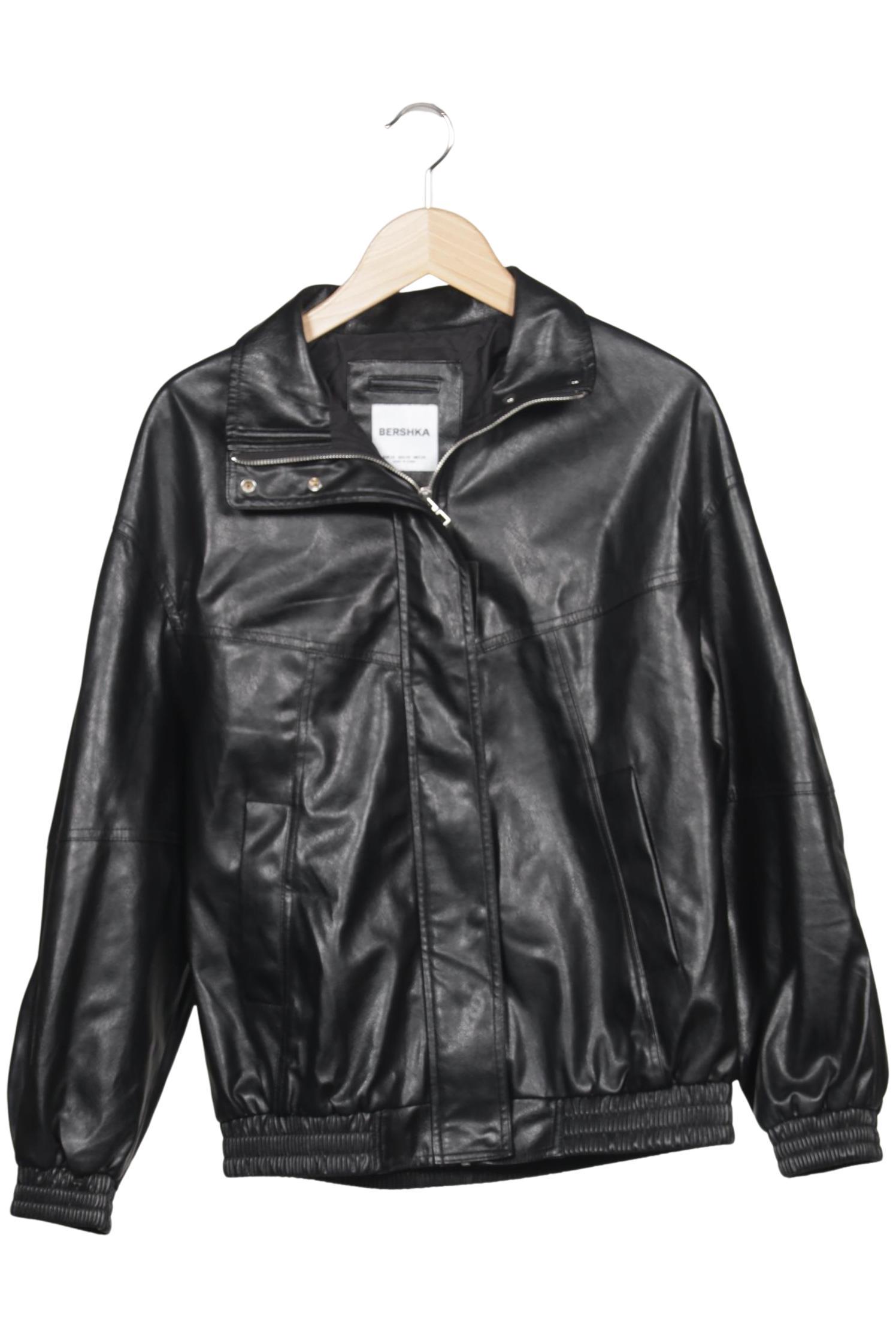 

bershka Damen Jacke, schwarz, Gr. 34