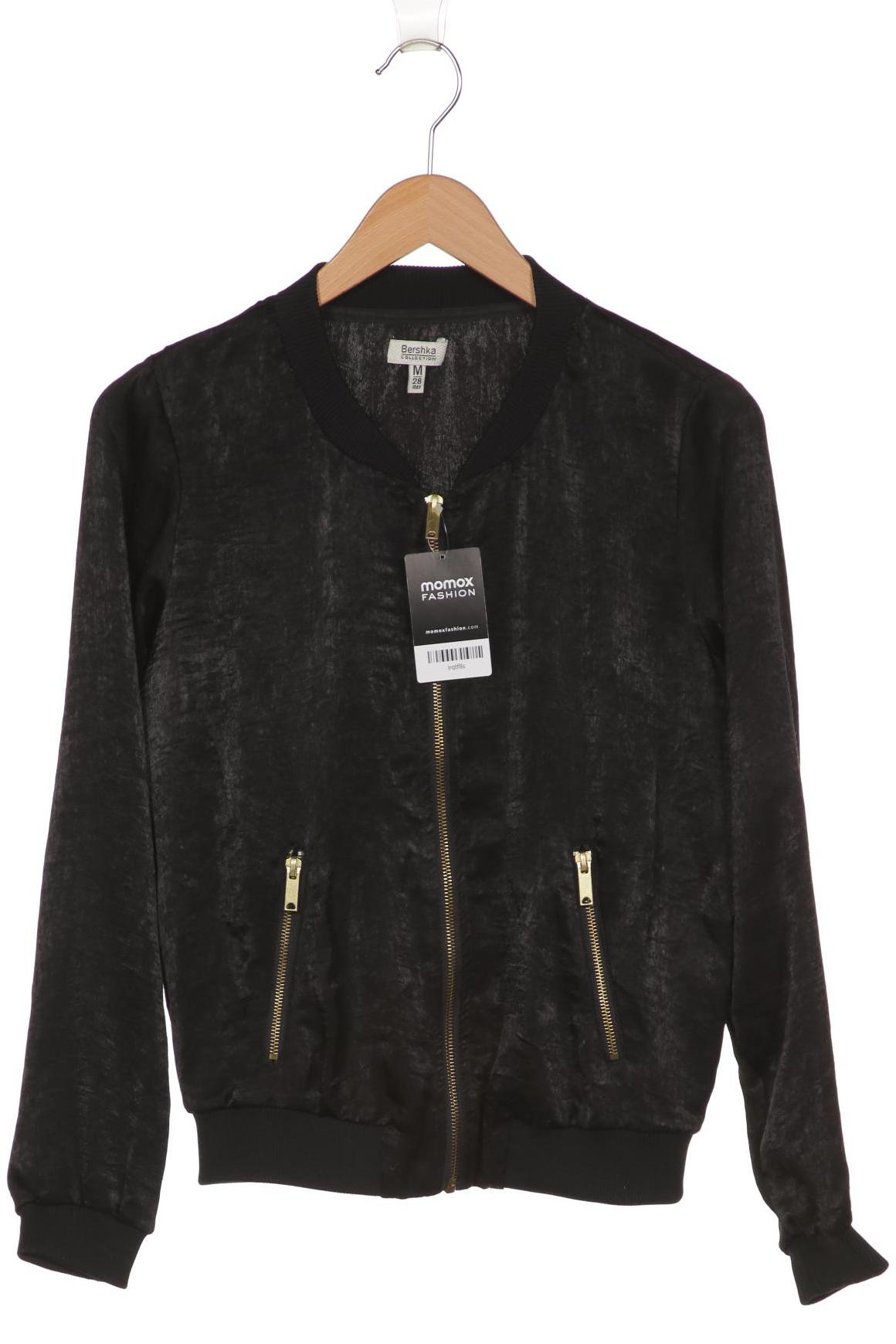 

bershka Damen Jacke, schwarz, Gr. 38