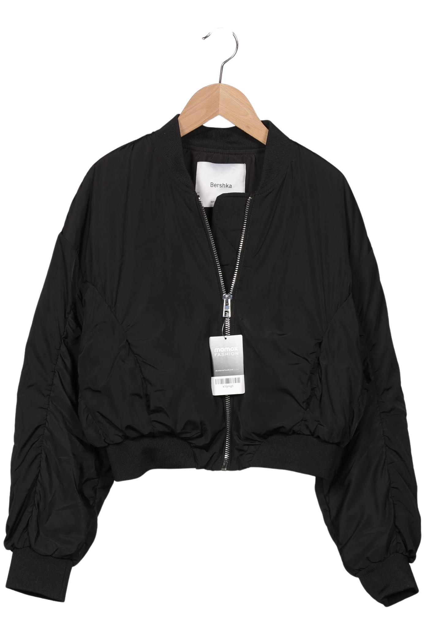 

bershka Damen Jacke, schwarz, Gr. 36