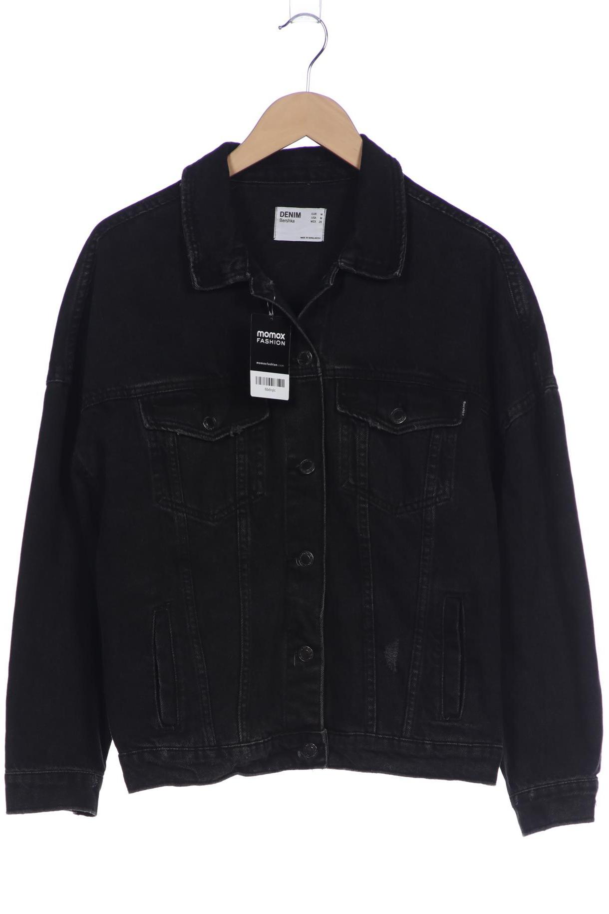 

bershka Damen Jacke, schwarz, Gr. 38