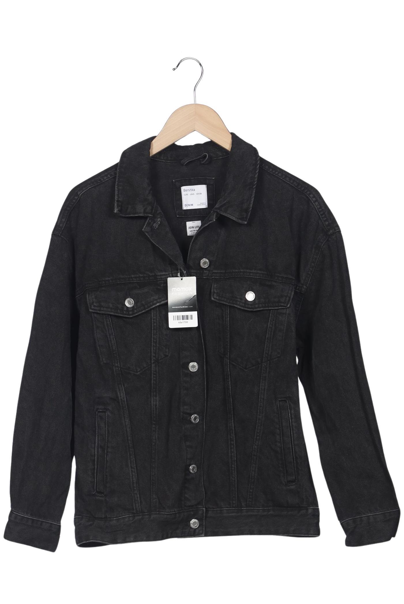 

bershka Damen Jacke, schwarz, Gr. 36