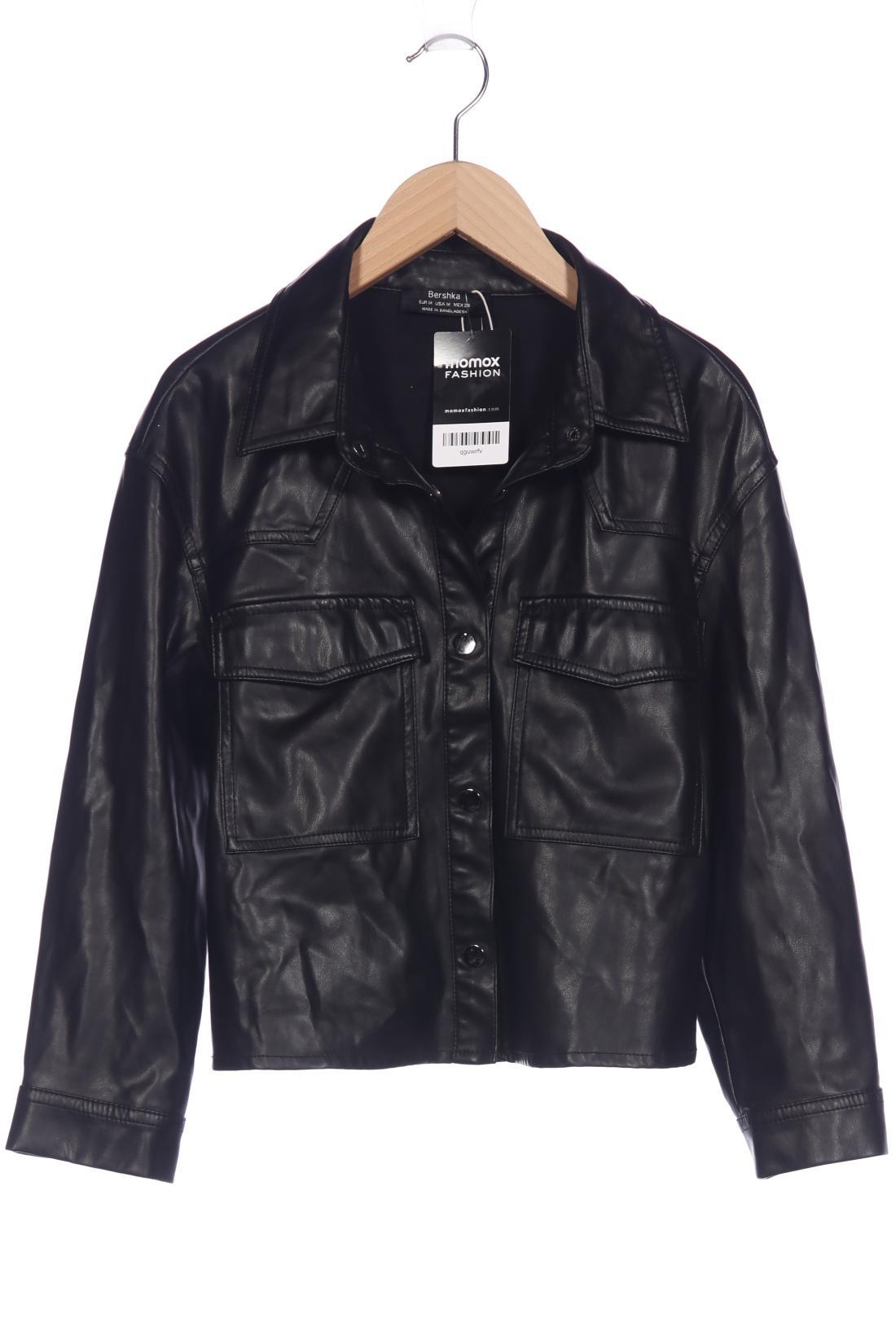 

bershka Damen Jacke, schwarz, Gr. 38