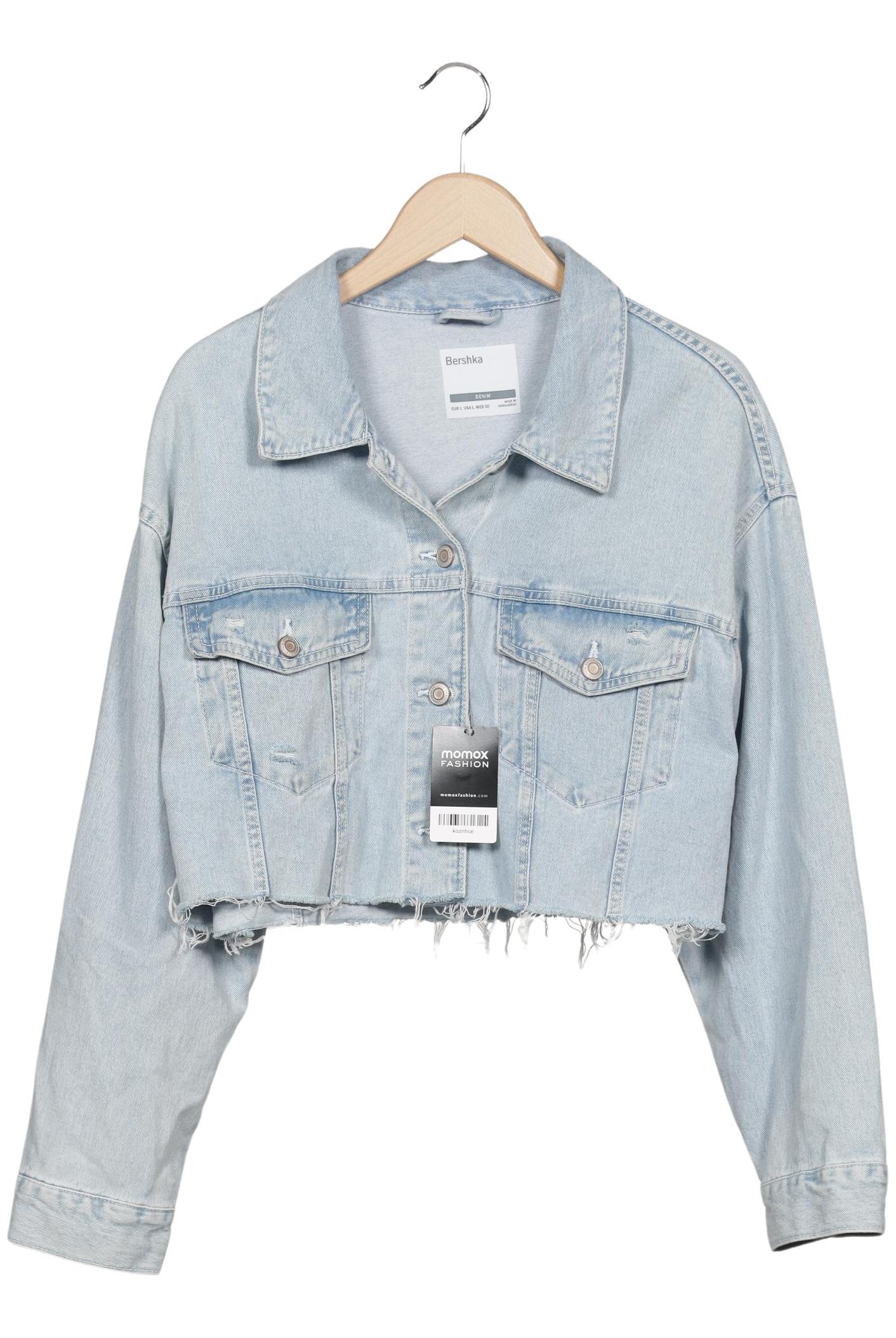 

bershka Damen Jacke, hellblau, Gr. 42
