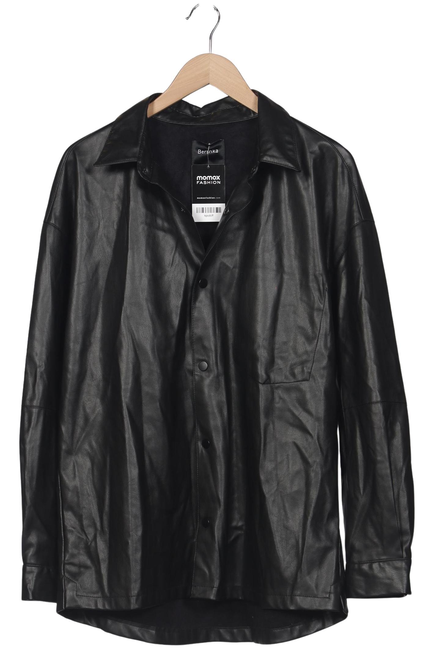 

bershka Damen Jacke, schwarz, Gr. 38