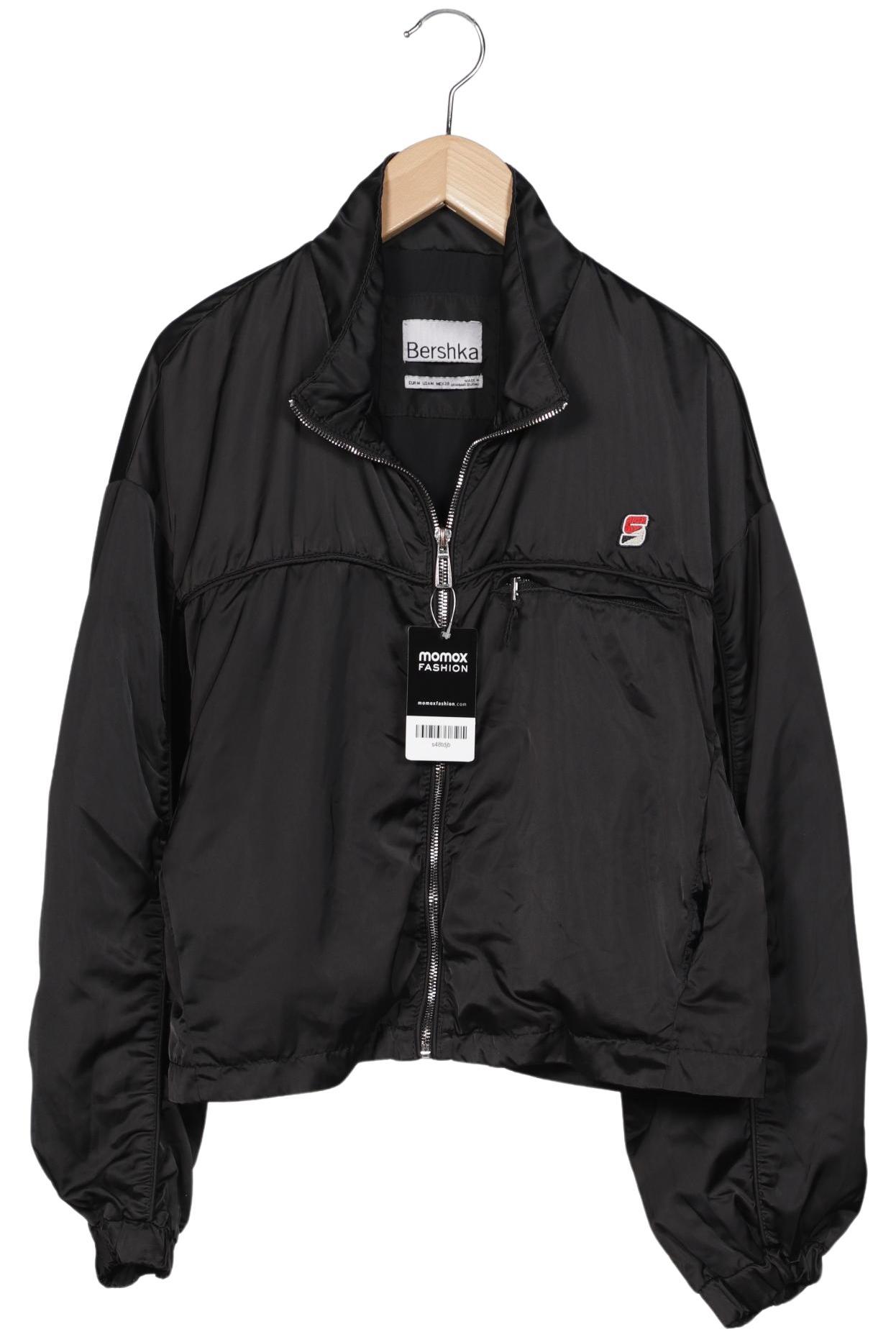 

bershka Damen Jacke, schwarz, Gr. 38