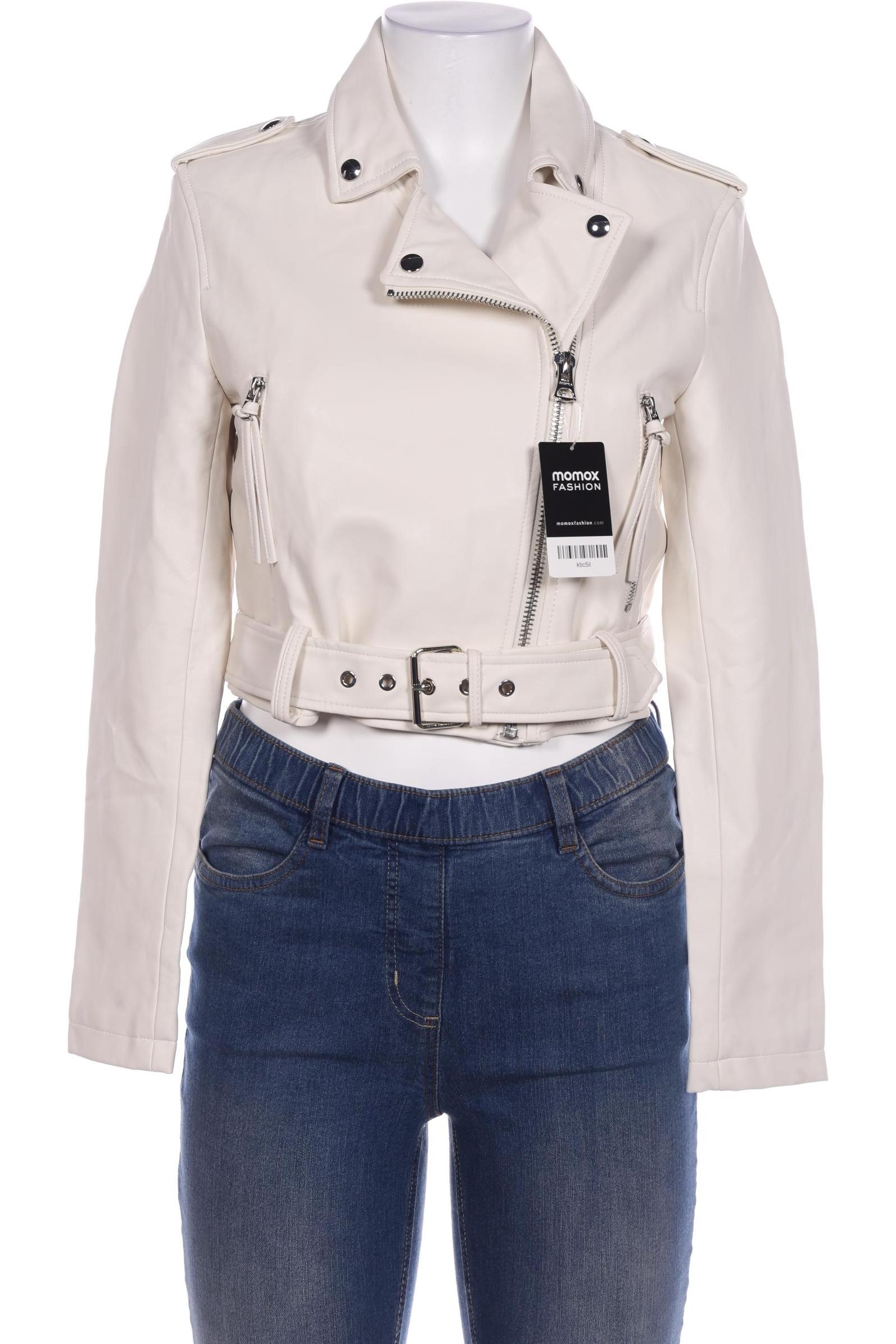 

bershka Damen Jacke, weiß, Gr. 38