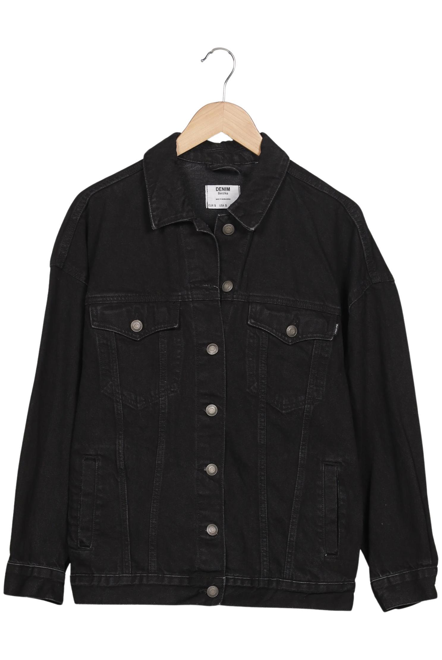 

bershka Damen Jacke, schwarz, Gr. 36