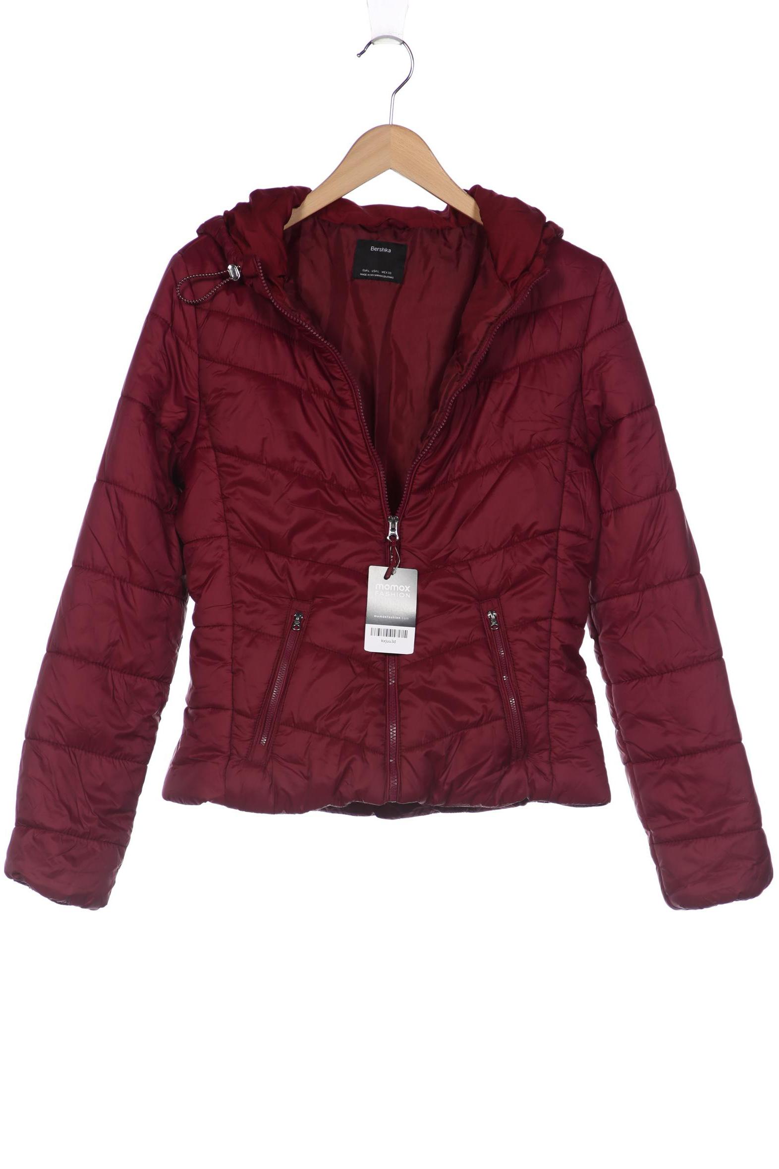 

bershka Damen Jacke, bordeaux, Gr. 42