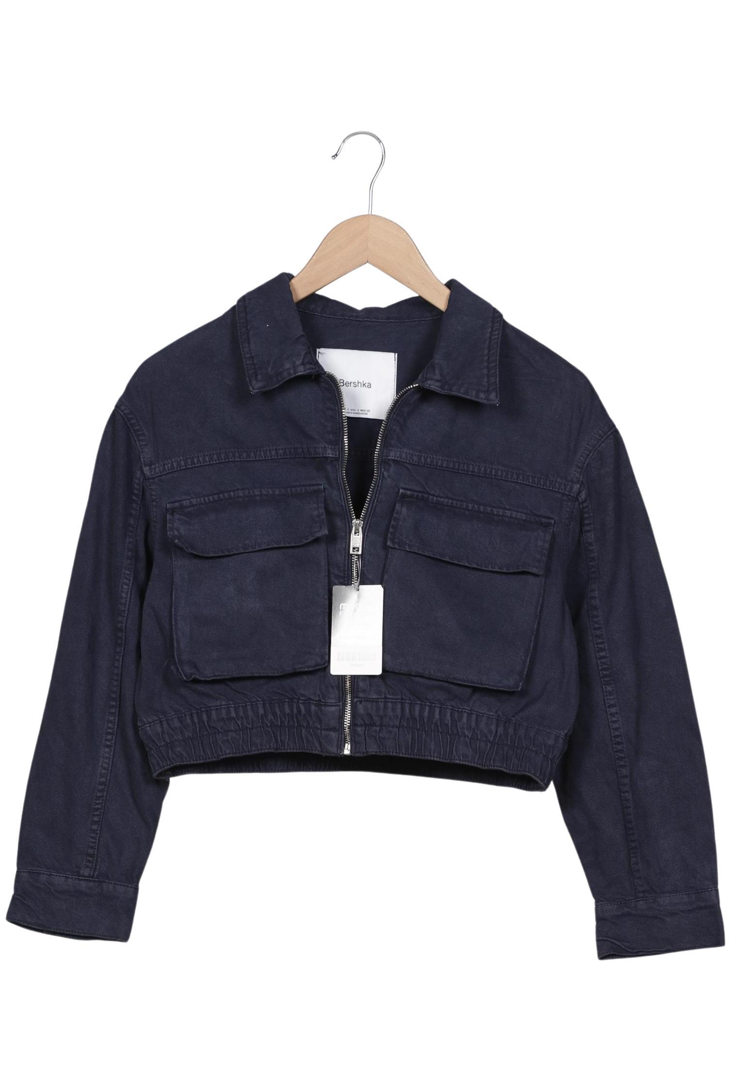 

bershka Damen Jacke, marineblau, Gr. 36