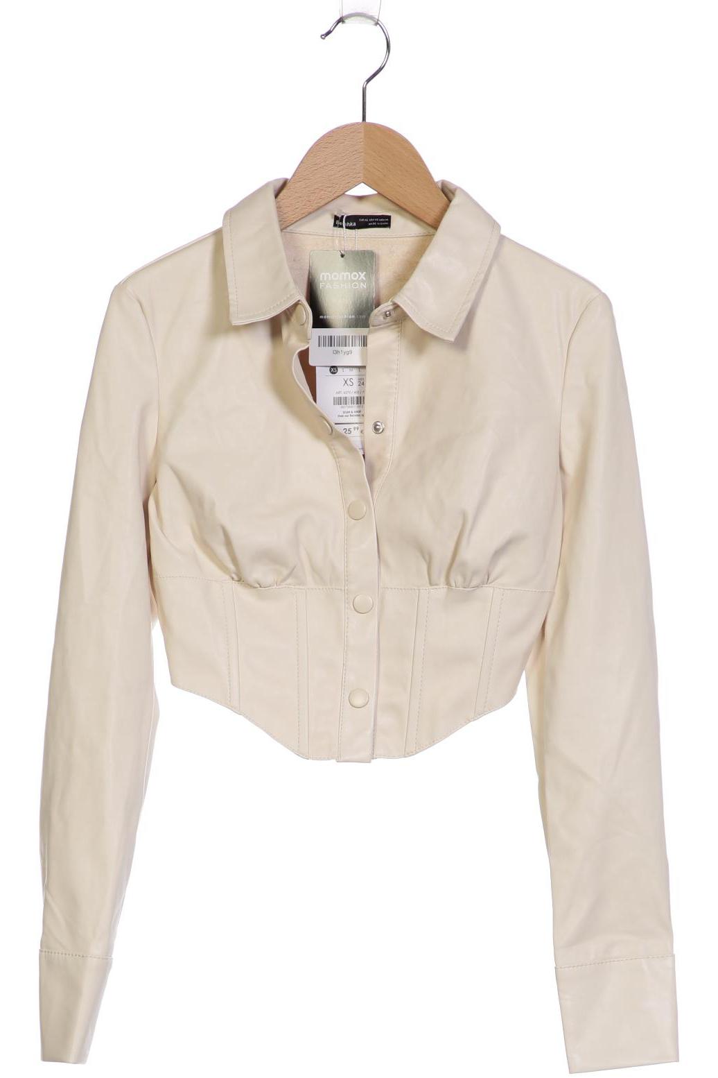 

bershka Damen Jacke, cremeweiß, Gr. 34