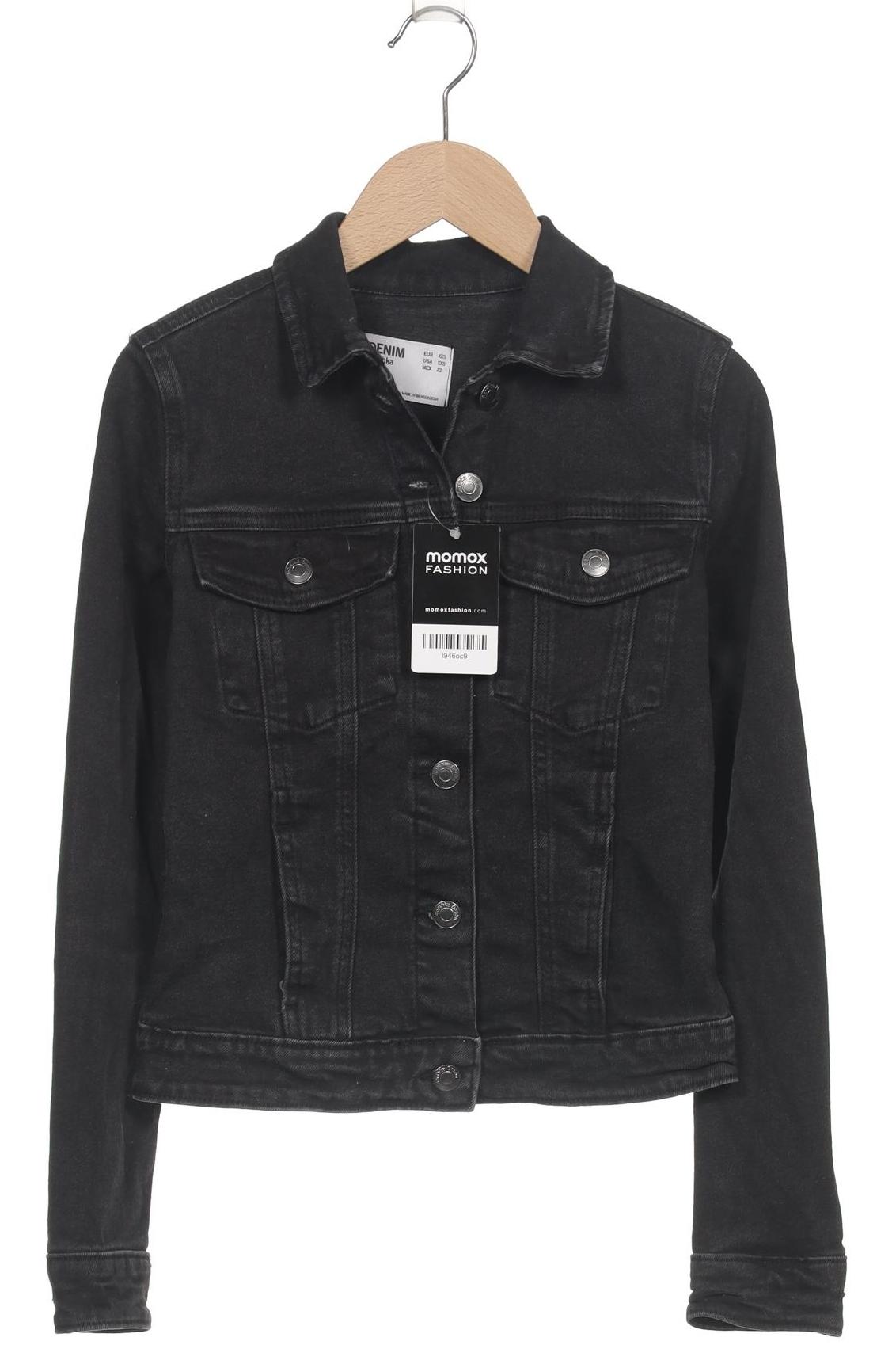 

bershka Damen Jacke, schwarz, Gr. 32