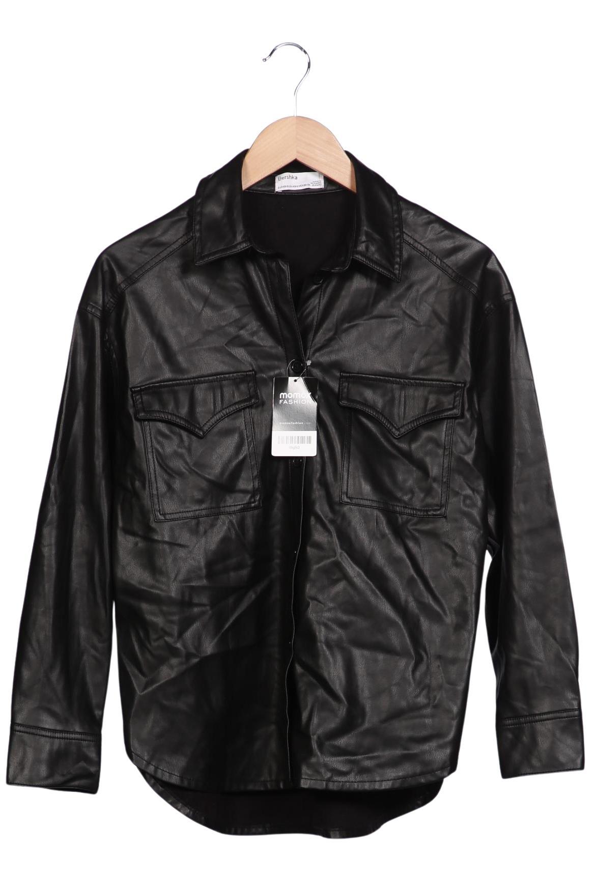 

bershka Damen Jacke, schwarz, Gr. 34