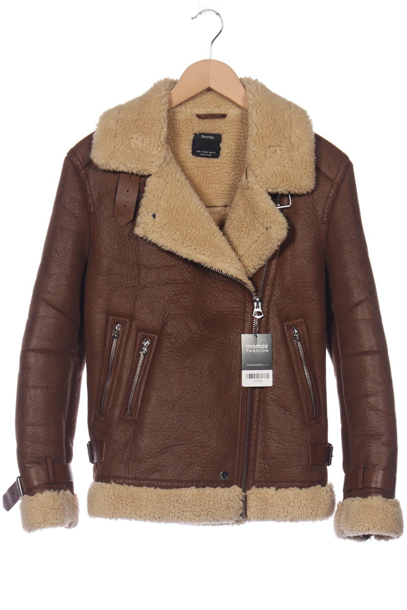 

bershka Damen Jacke, braun, Gr. 36