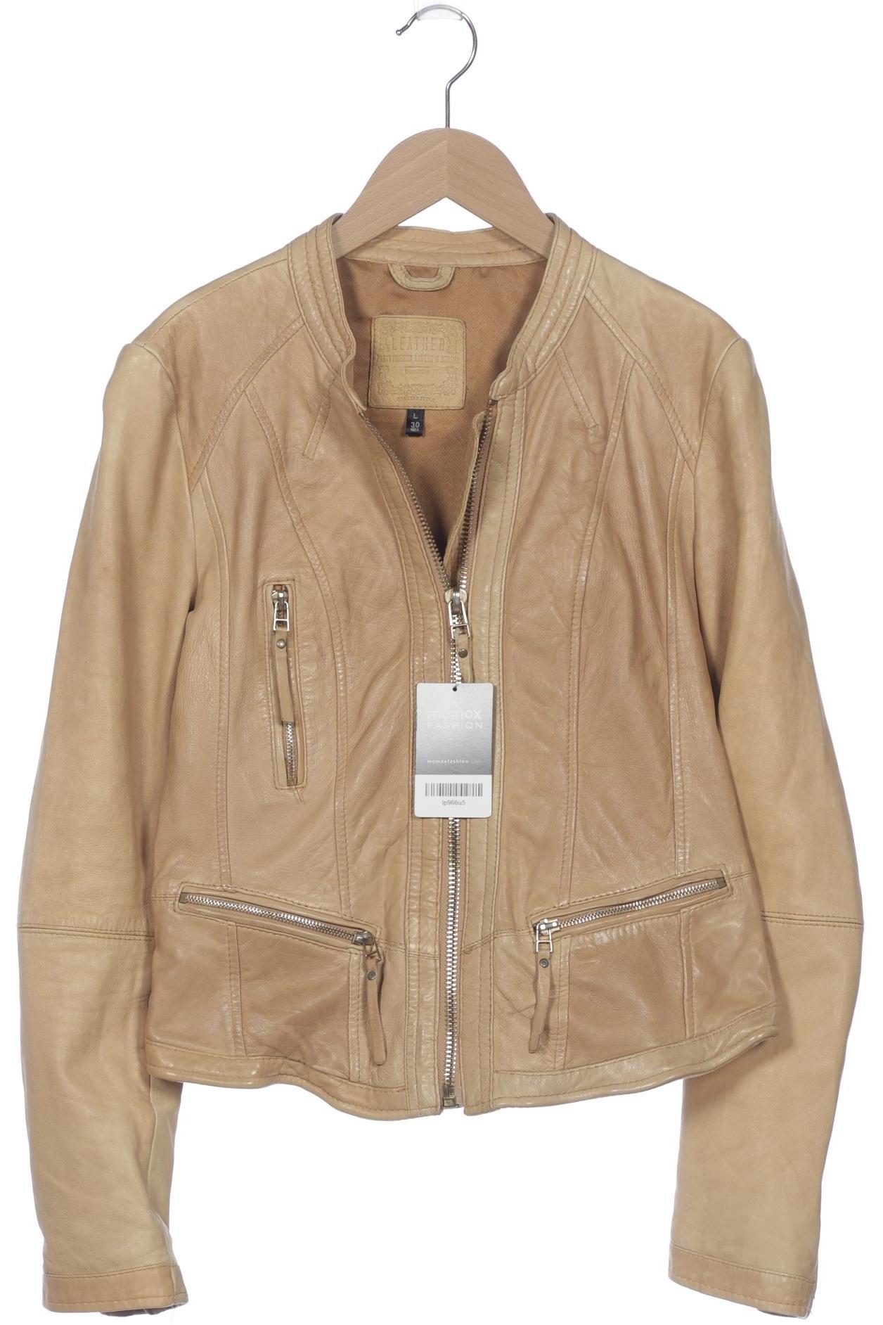 

bershka Damen Jacke, beige, Gr. 42