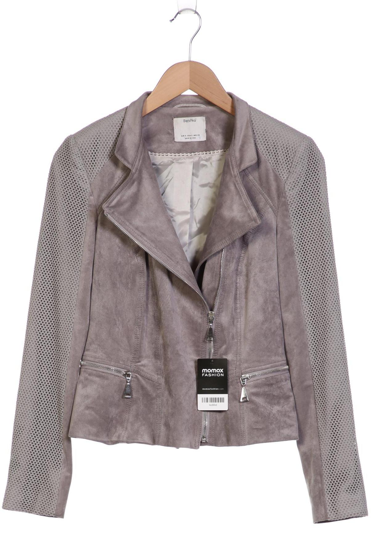 

bershka Damen Jacke, grau, Gr. 36