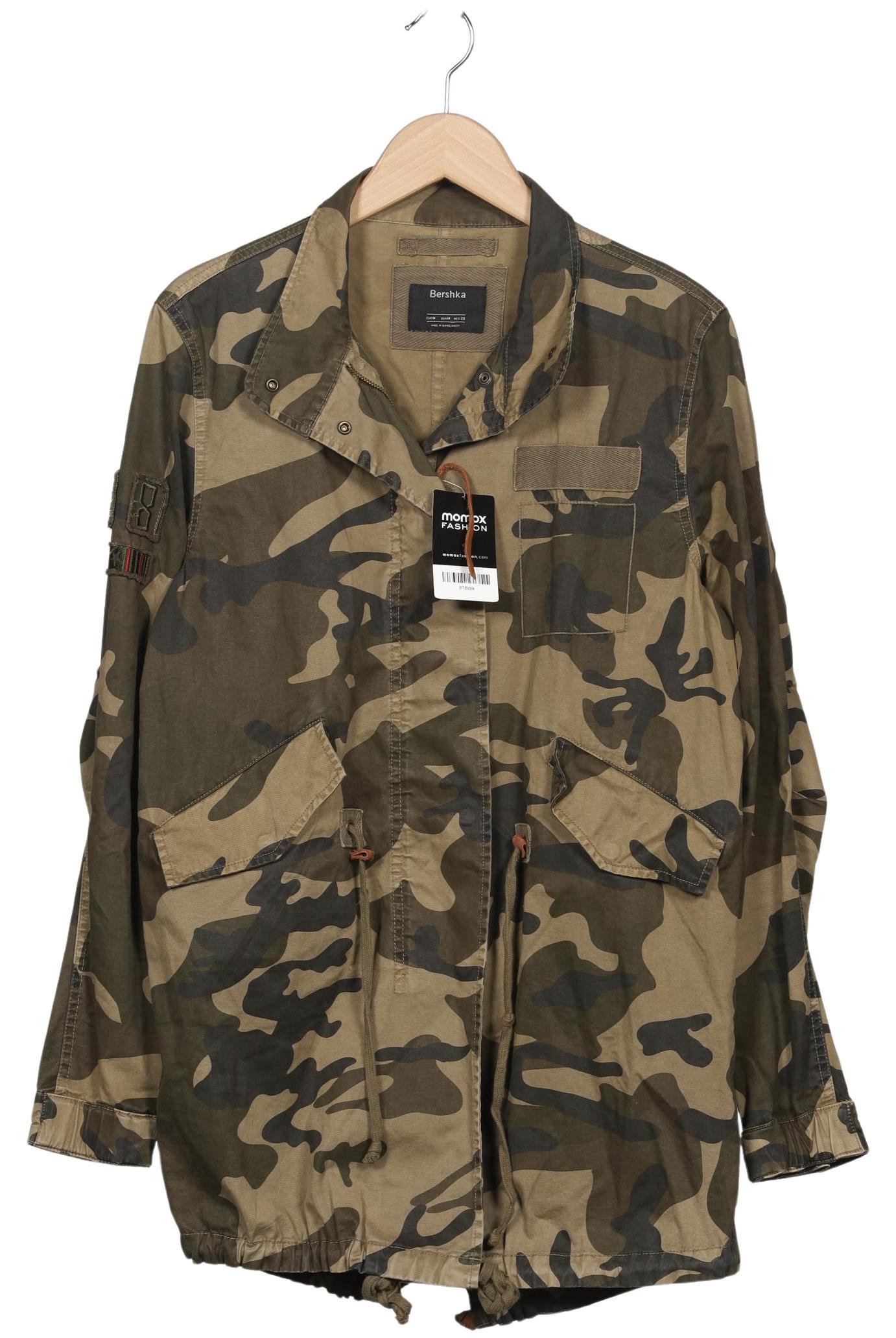 

bershka Damen Jacke, grün, Gr. 38