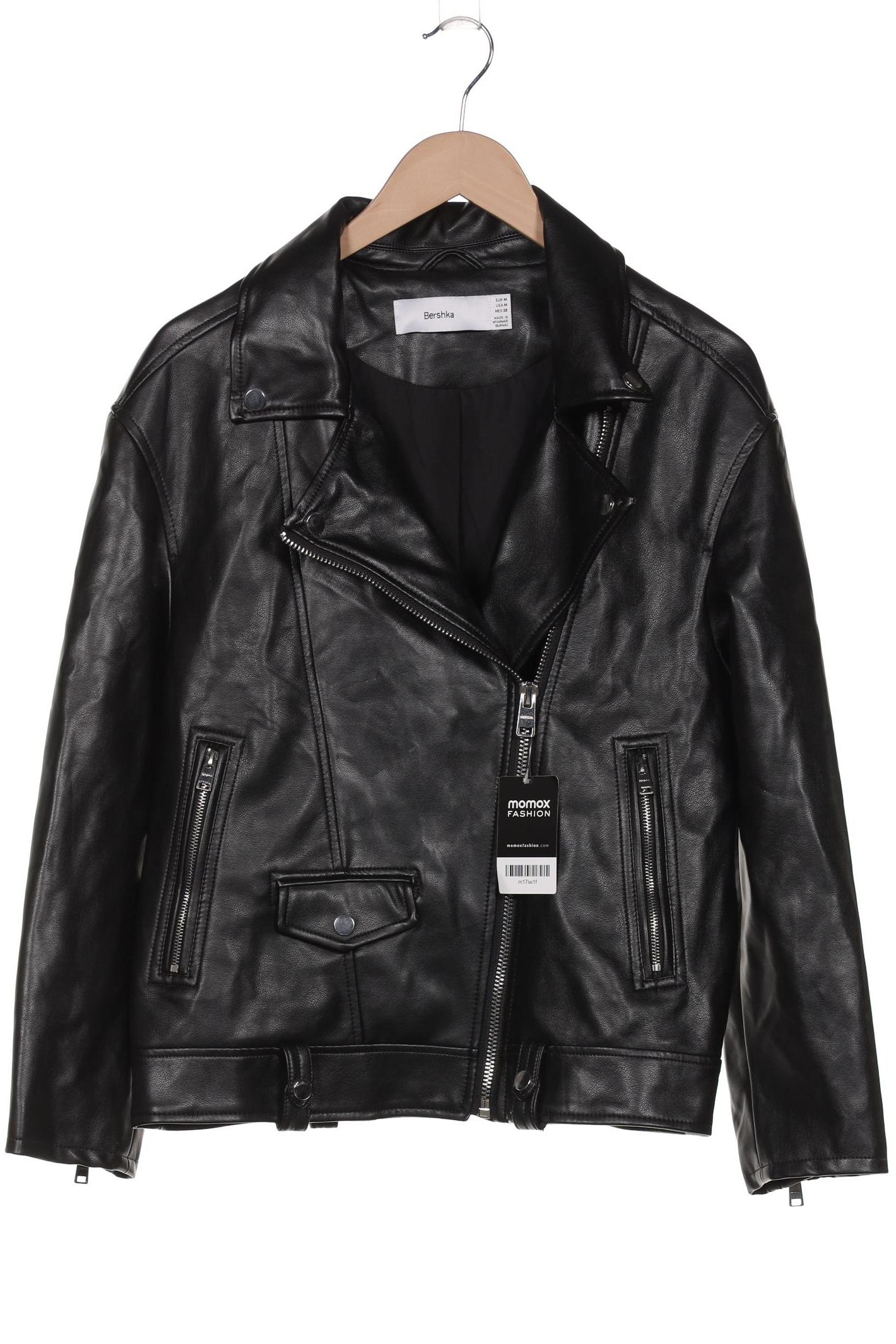 

bershka Damen Jacke, schwarz, Gr. 38
