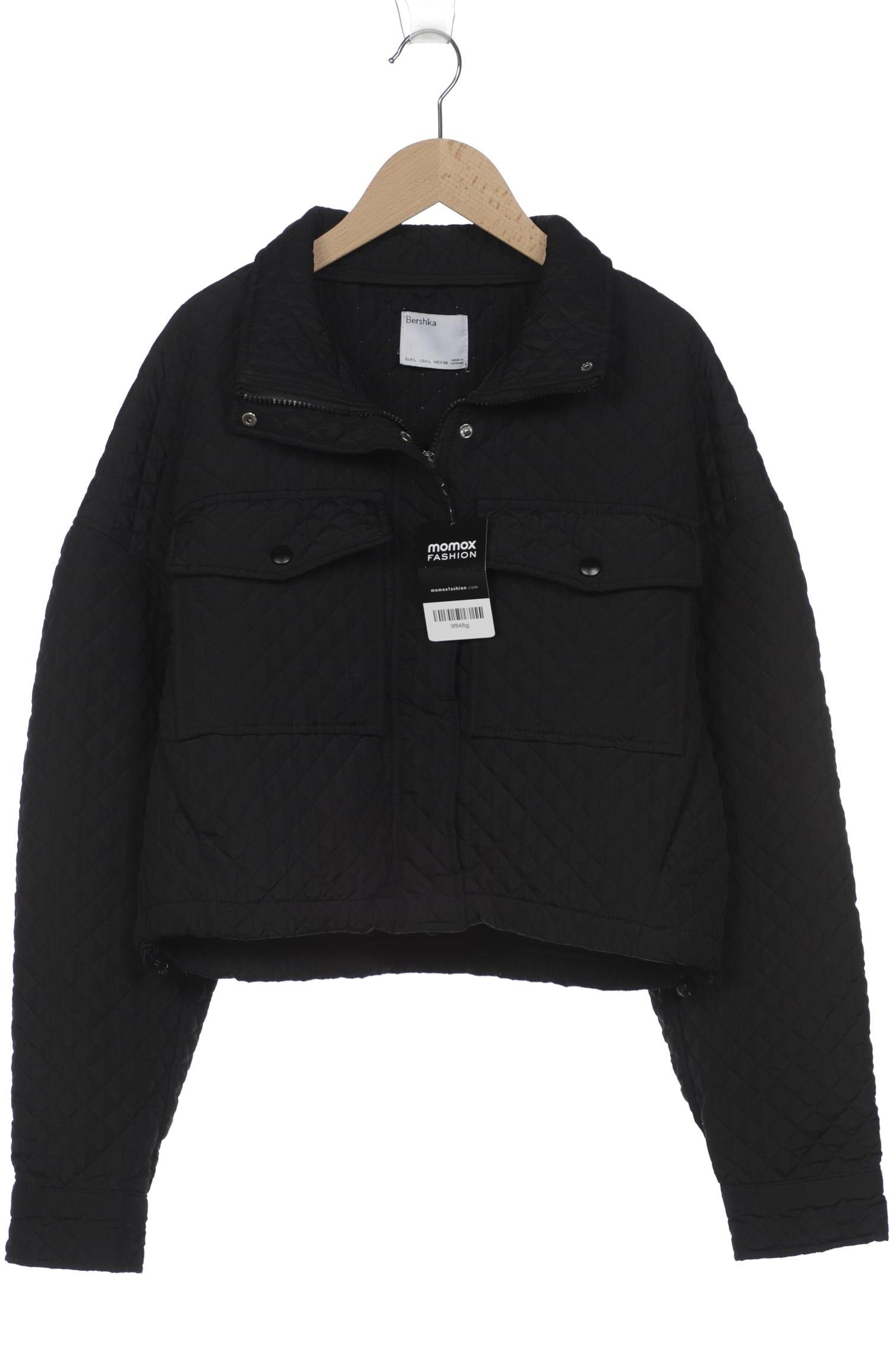 

bershka Damen Jacke, schwarz, Gr. 42