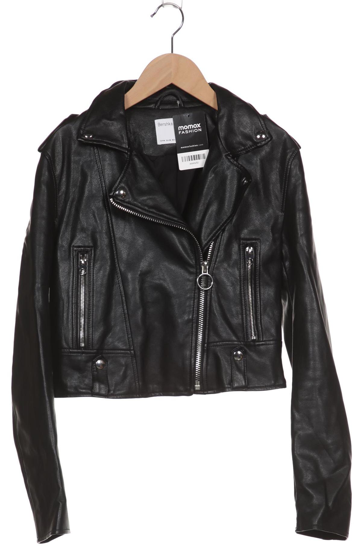 

bershka Damen Jacke, schwarz, Gr. 38