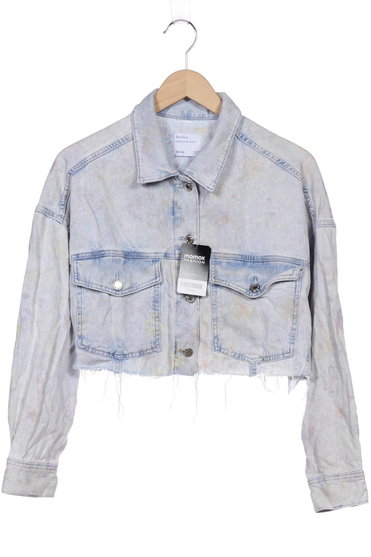 

bershka Damen Jacke, hellblau, Gr. 34