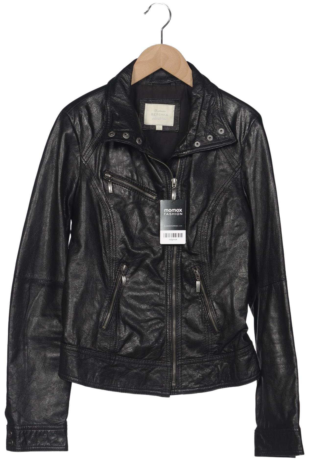 

bershka Damen Jacke, schwarz, Gr. 42