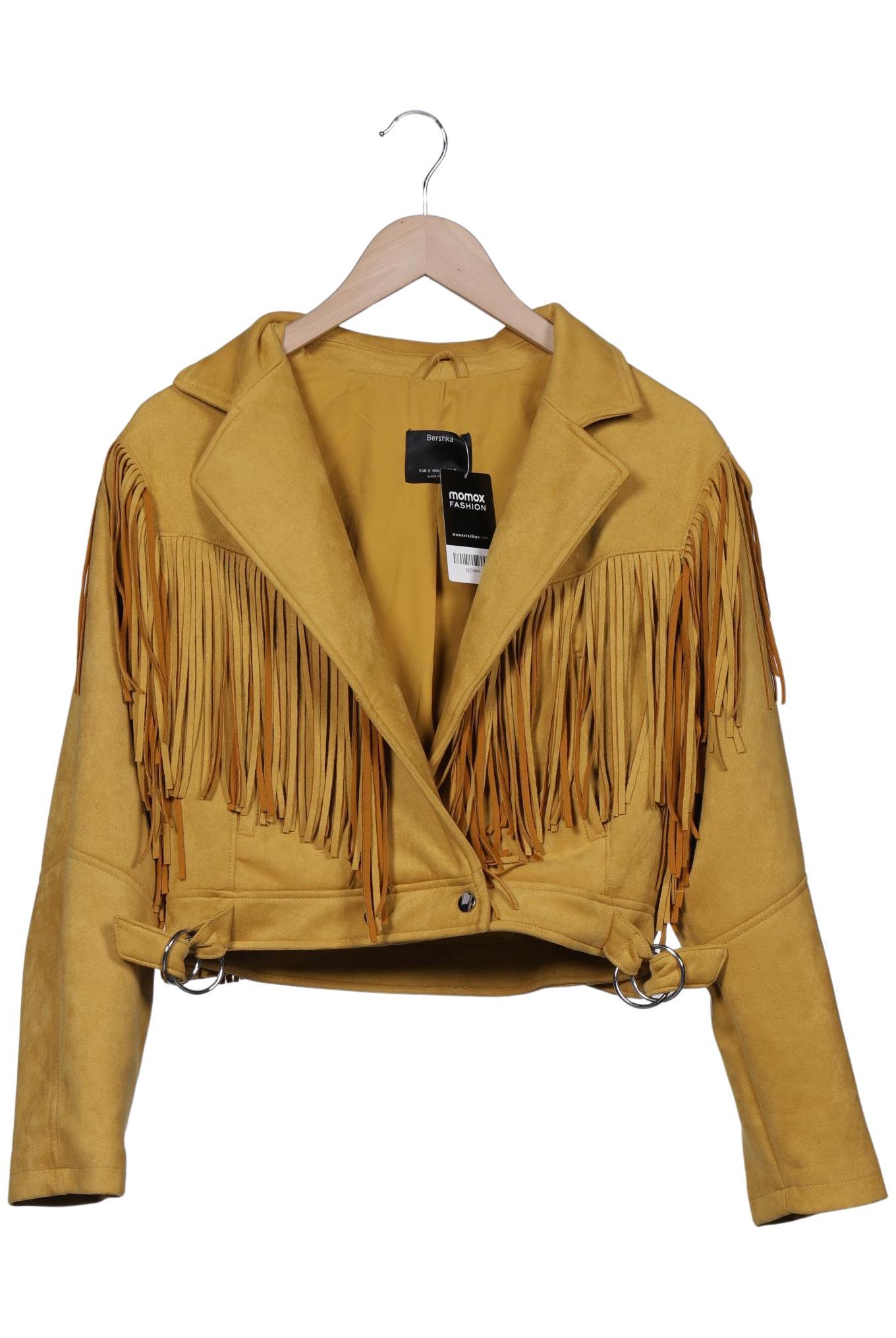 

bershka Damen Jacke, gelb, Gr. 36