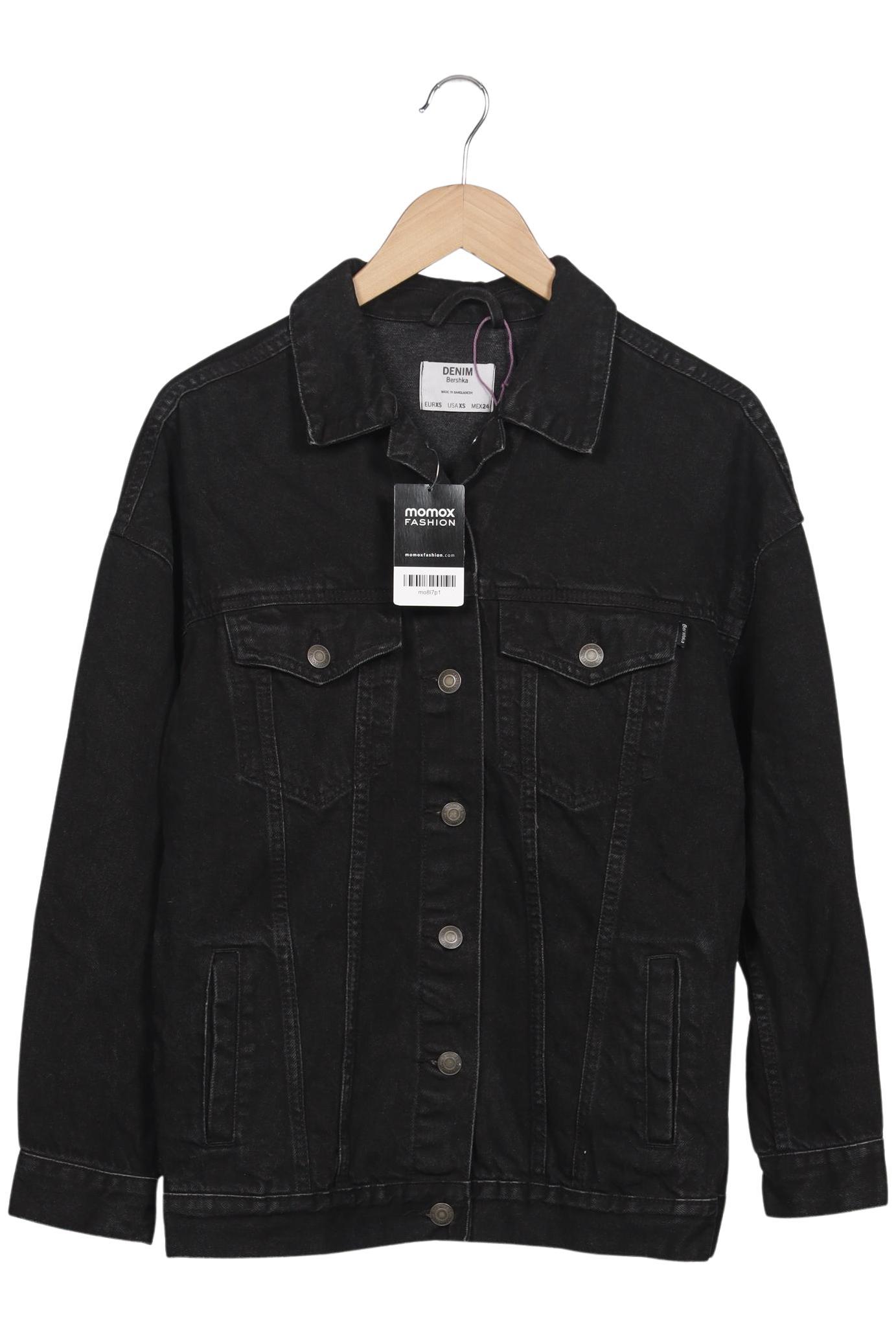 

bershka Damen Jacke, schwarz, Gr. 34