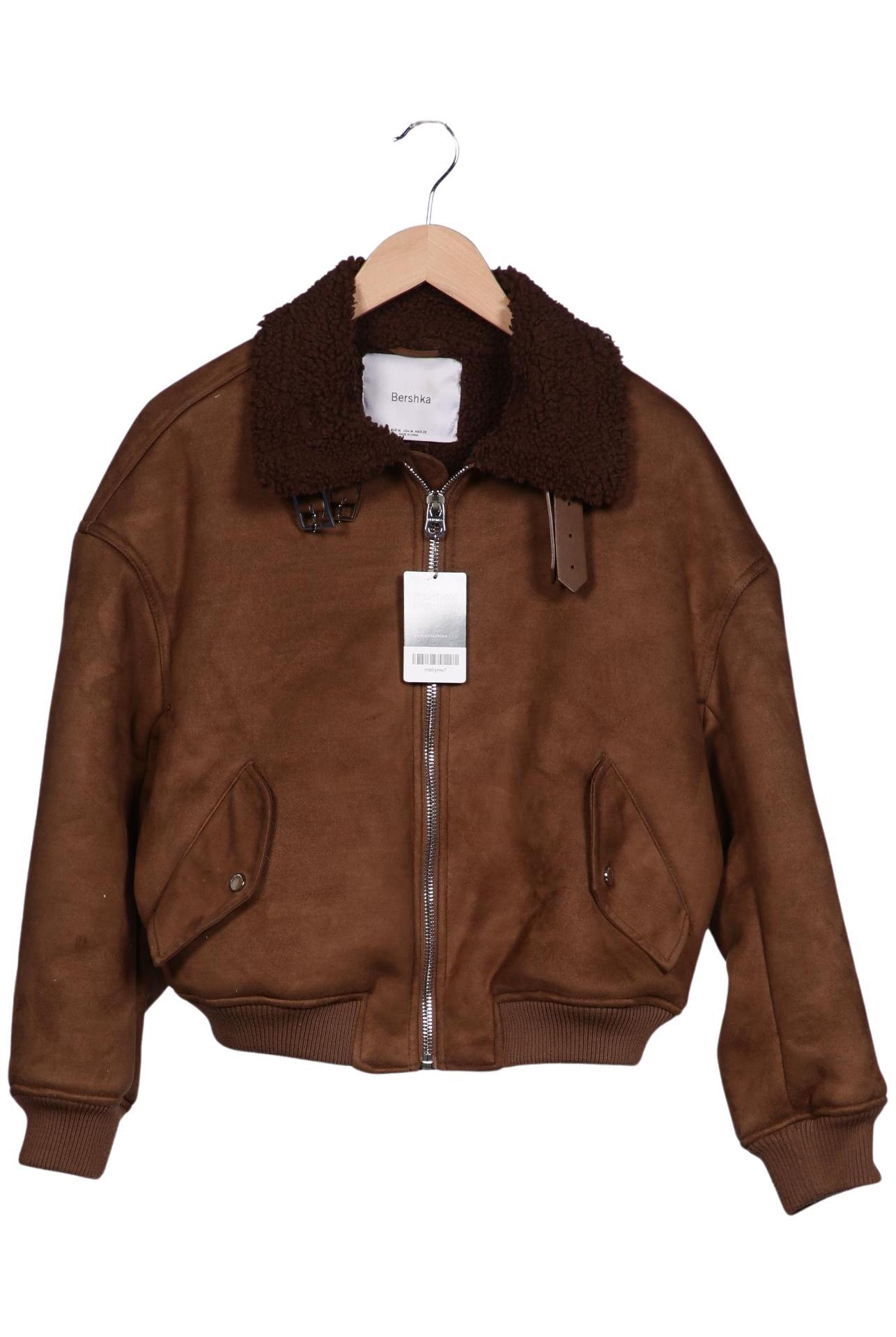 

bershka Damen Jacke, braun, Gr. 38