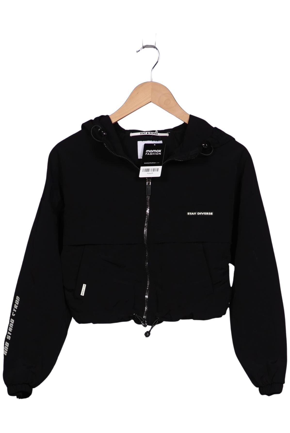 

bershka Damen Jacke, schwarz, Gr. 34