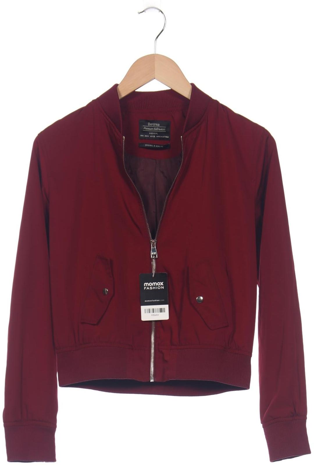 

bershka Damen Jacke, bordeaux, Gr. 38