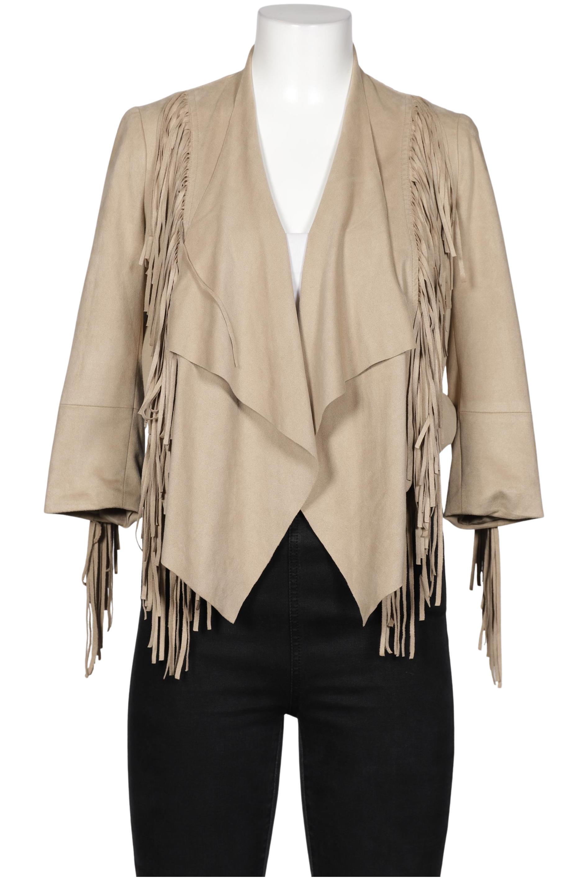 

bershka Damen Jacke, beige, Gr. 38