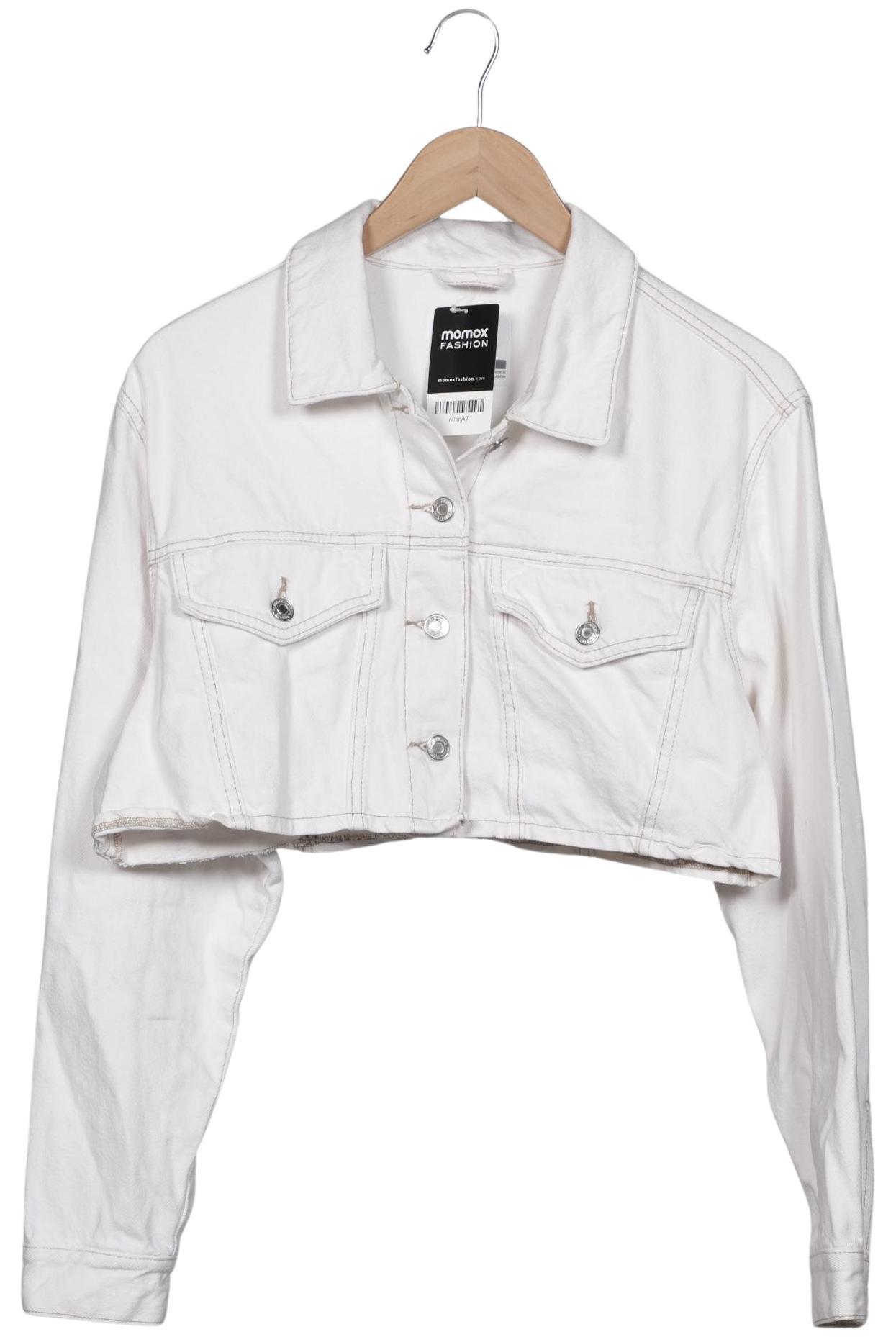 

bershka Damen Jacke, weiß, Gr. 42