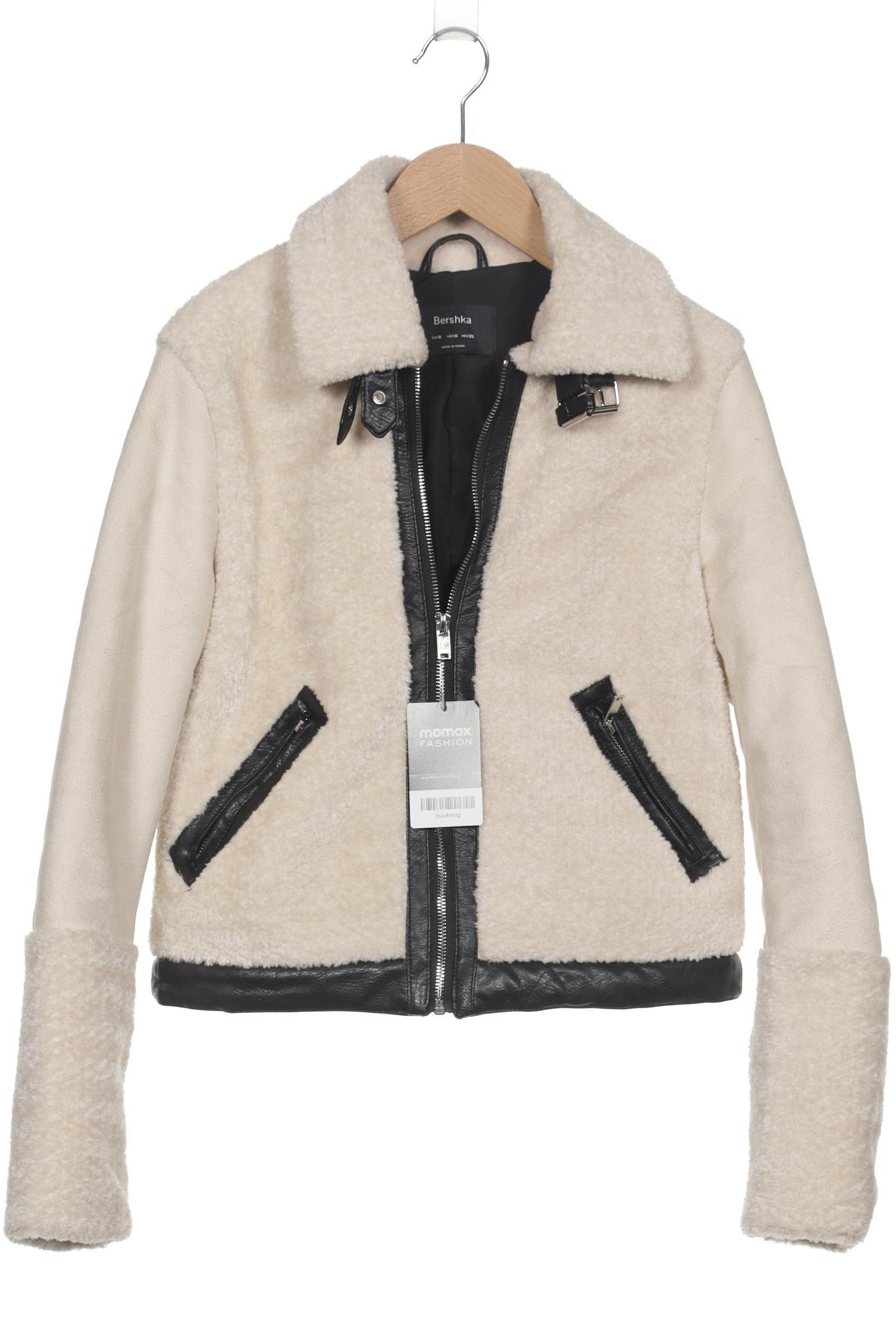 

bershka Damen Jacke, cremeweiß, Gr. 36
