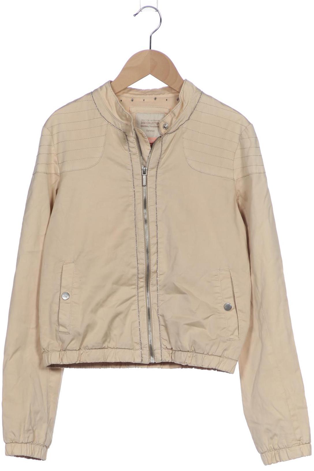 

bershka Damen Jacke, beige, Gr. 38