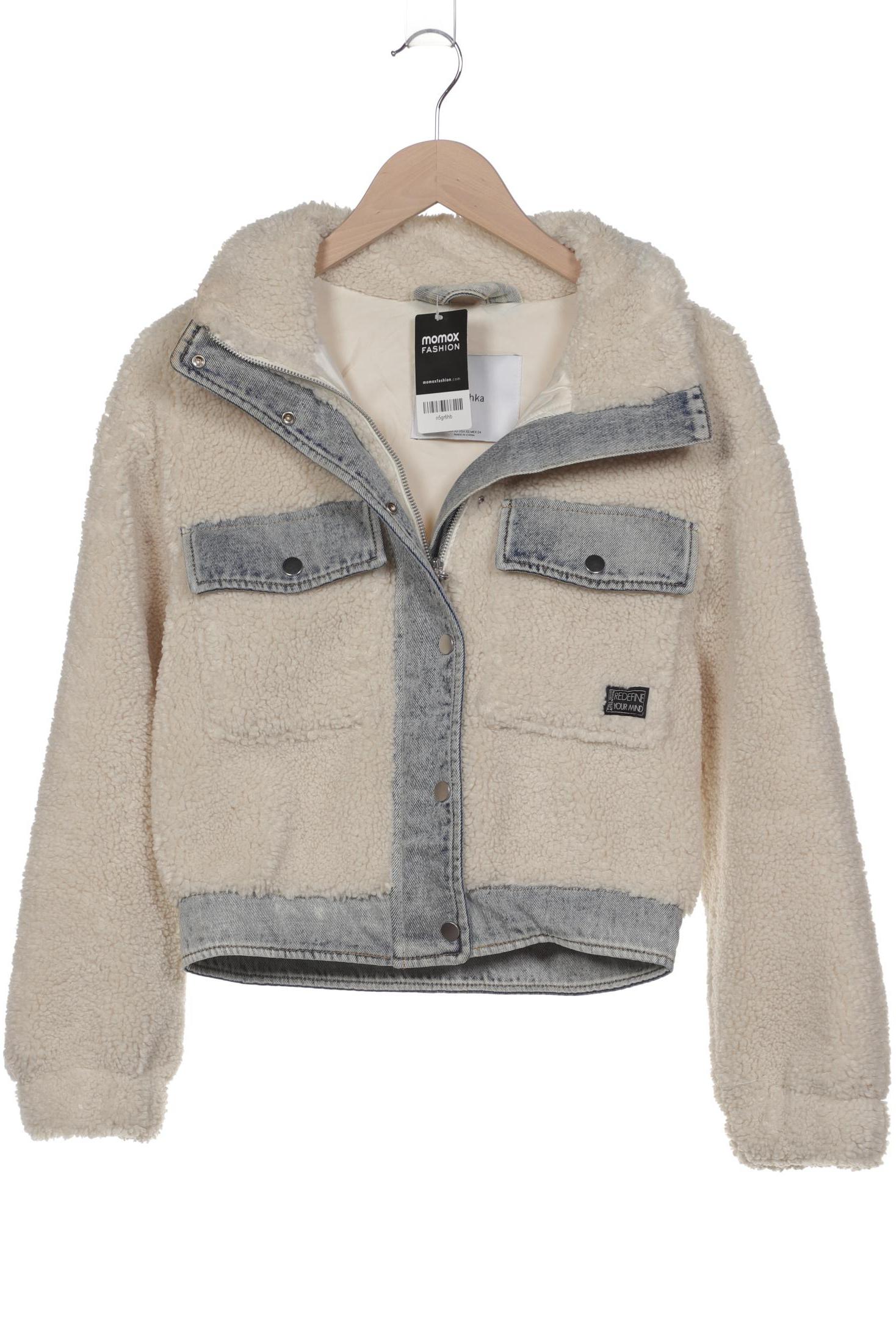 

bershka Damen Jacke, beige, Gr. 34