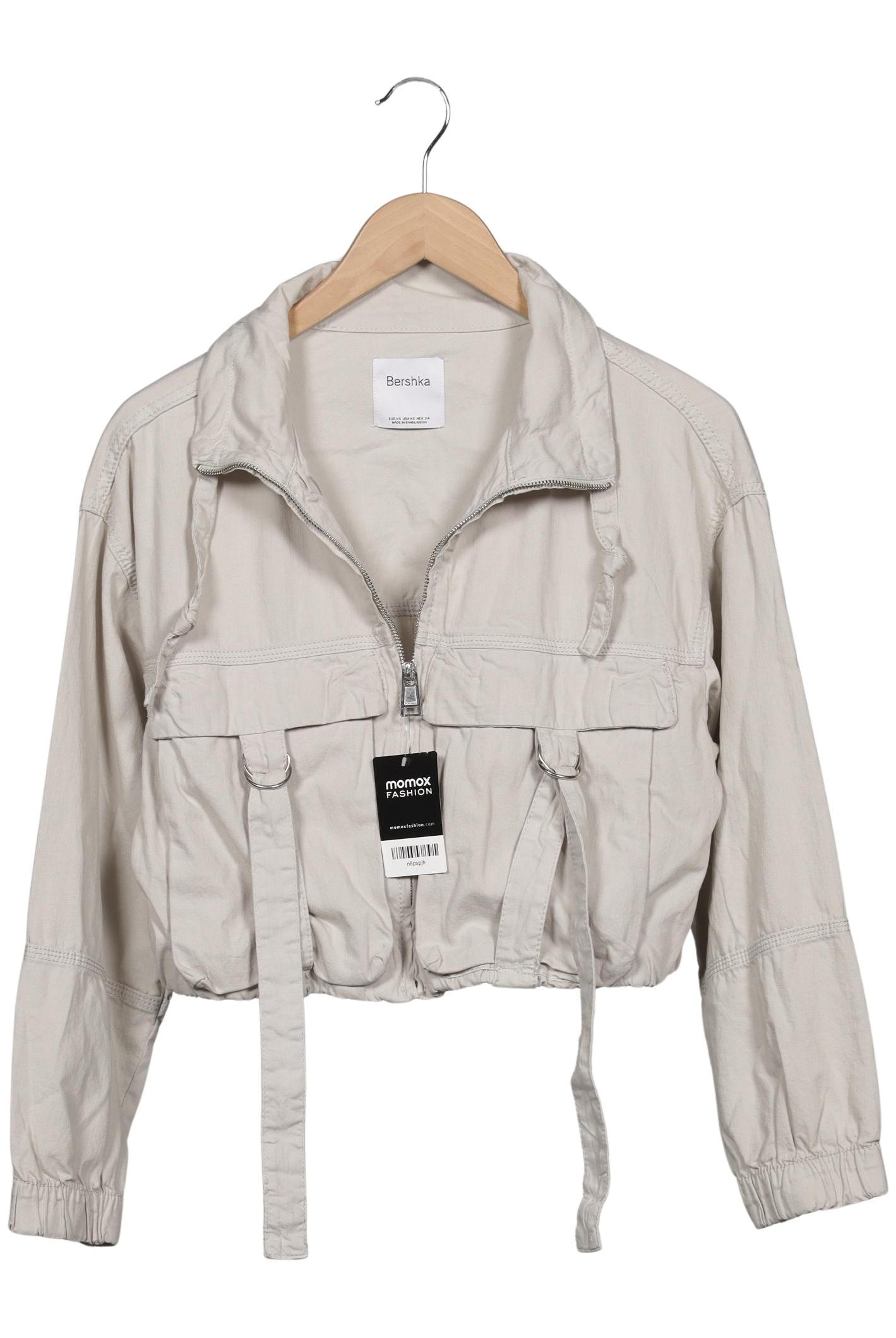 

bershka Damen Jacke, beige, Gr. 34