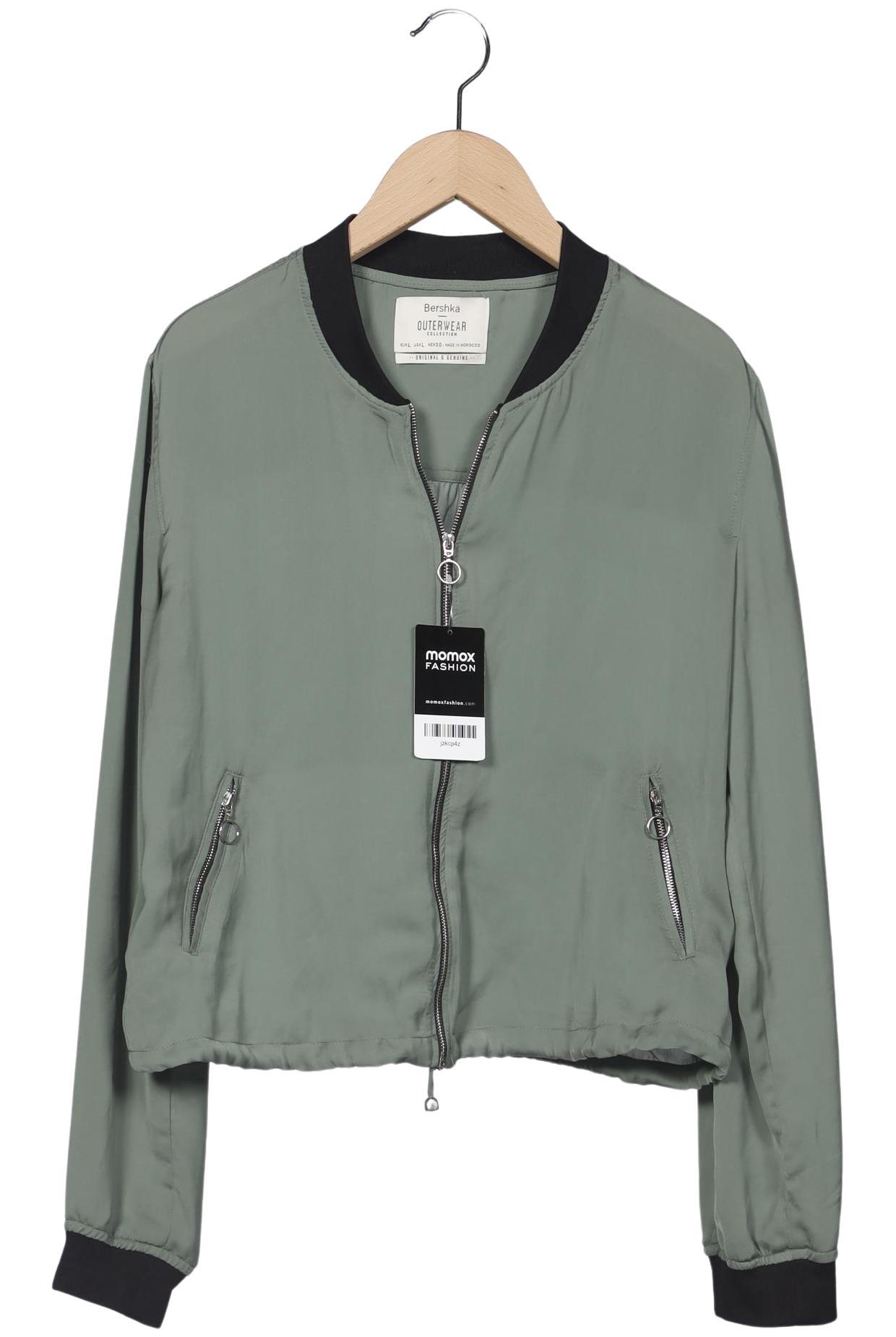 

bershka Damen Jacke, grün, Gr. 42