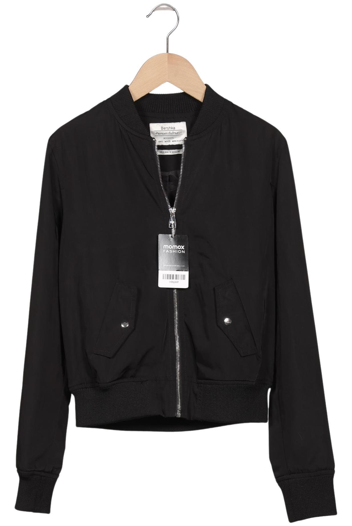 

bershka Damen Jacke, schwarz, Gr. 36