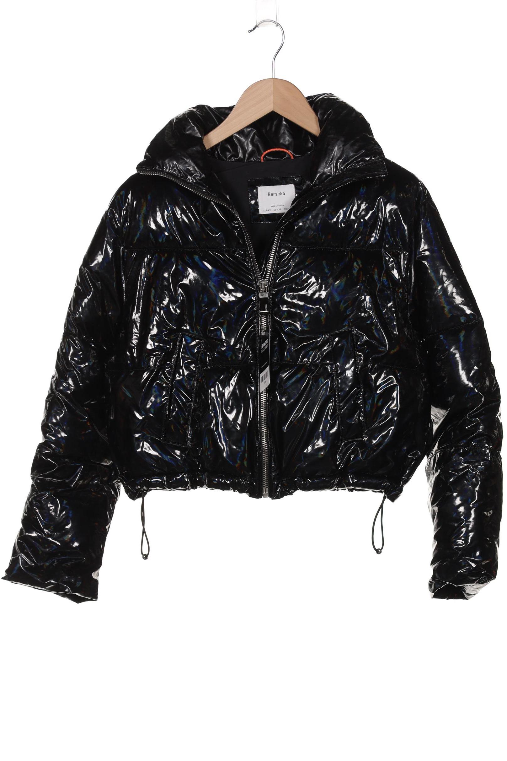 

bershka Damen Jacke, schwarz, Gr. 34