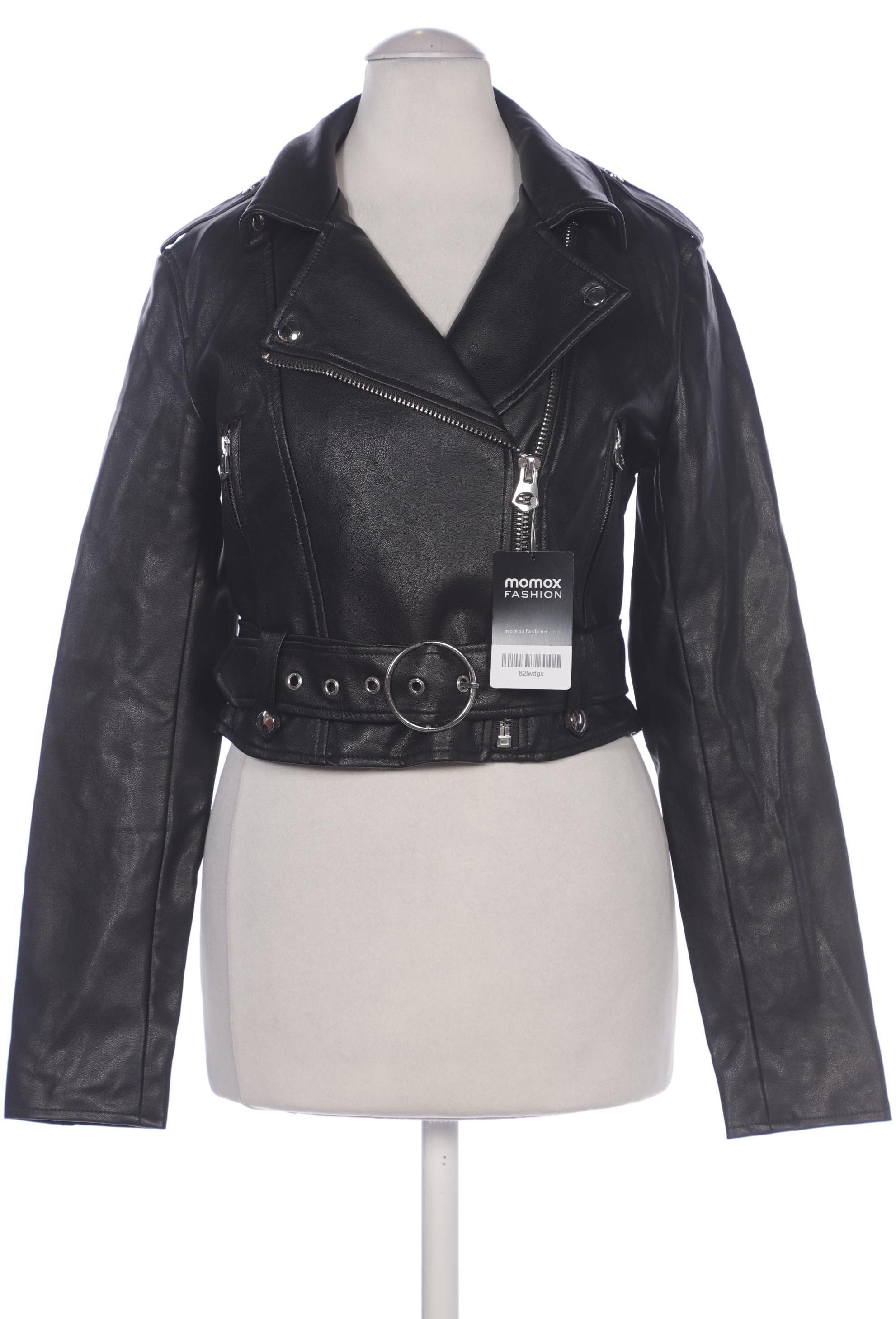 

bershka Damen Jacke, schwarz, Gr. 36