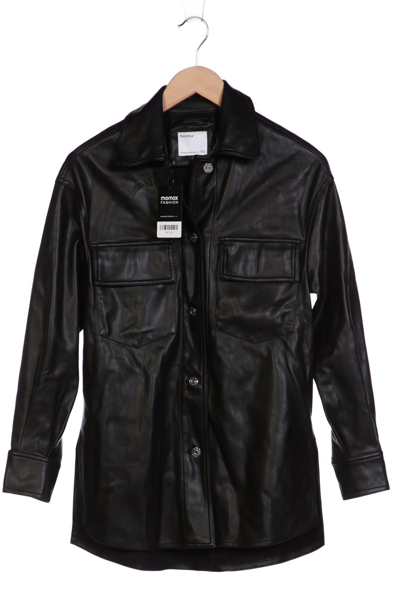 

bershka Damen Jacke, schwarz, Gr. 34