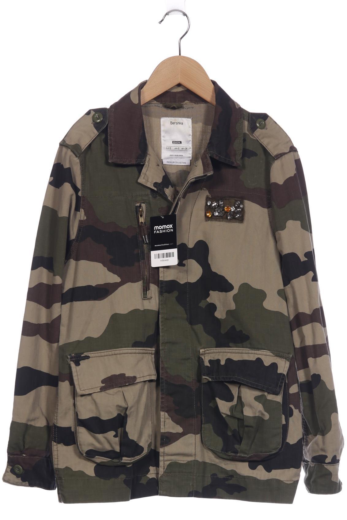

bershka Damen Jacke, grün, Gr. 36