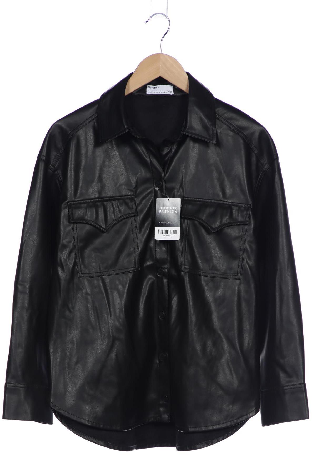 

bershka Damen Jacke, schwarz, Gr. 38