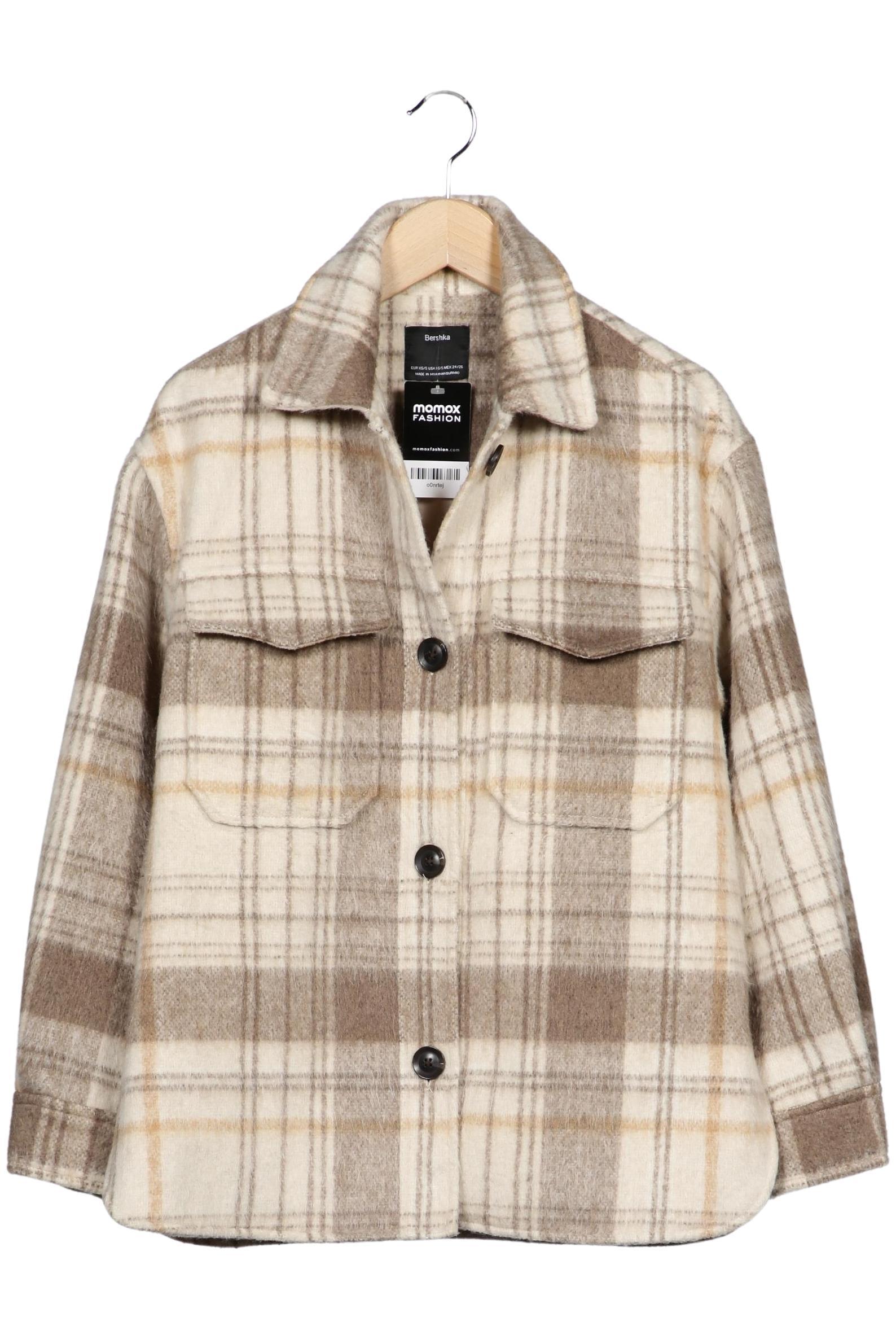 

bershka Damen Jacke, beige, Gr. 34