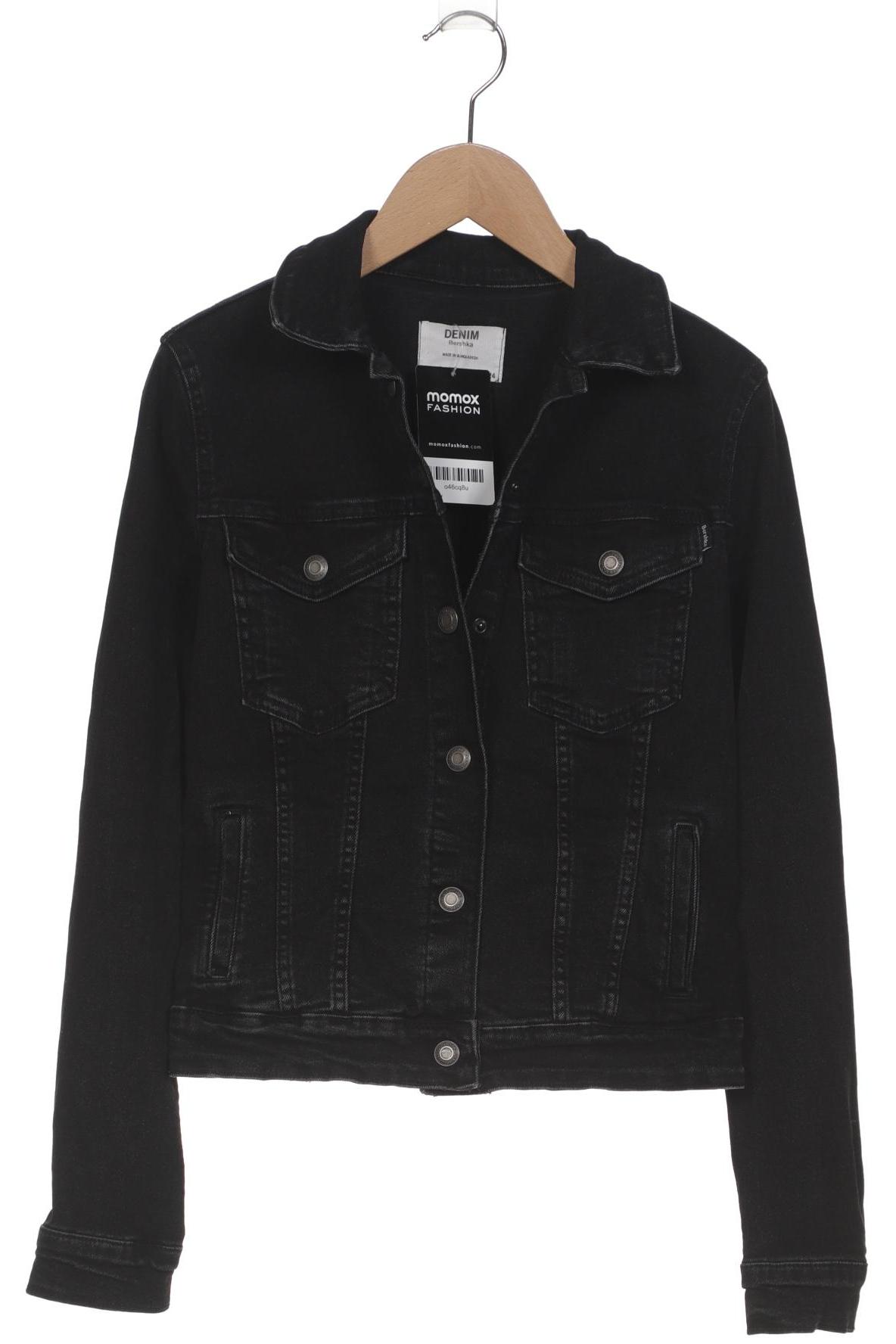 

bershka Damen Jacke, schwarz, Gr. 34