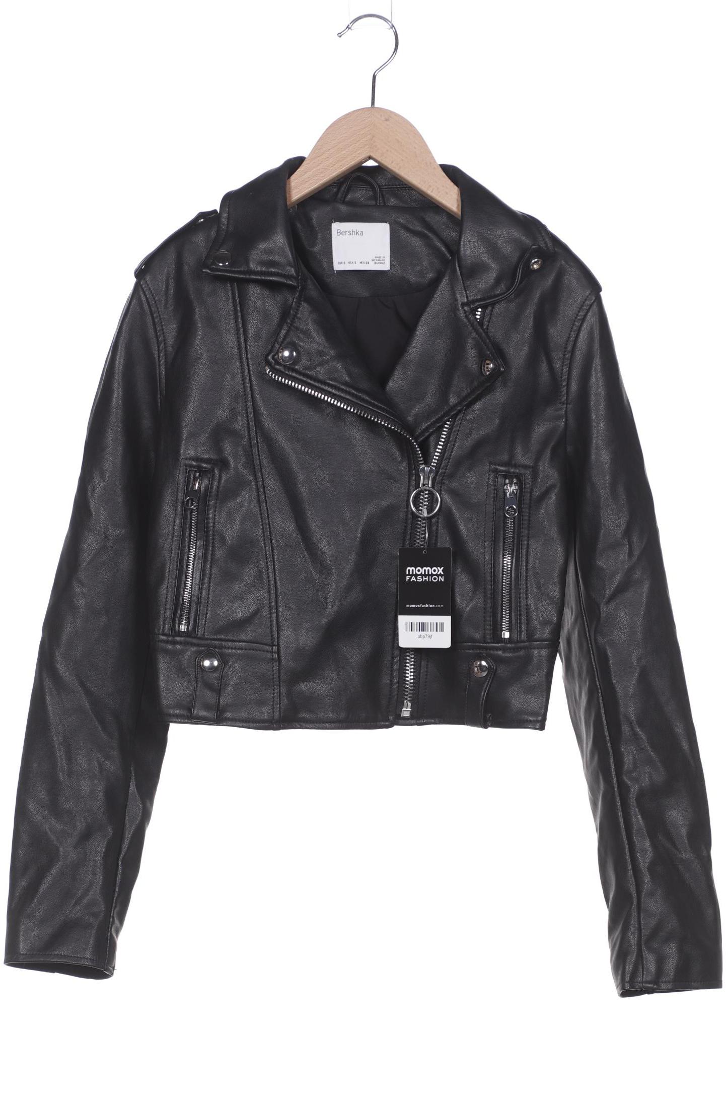 

bershka Damen Jacke, schwarz, Gr. 36