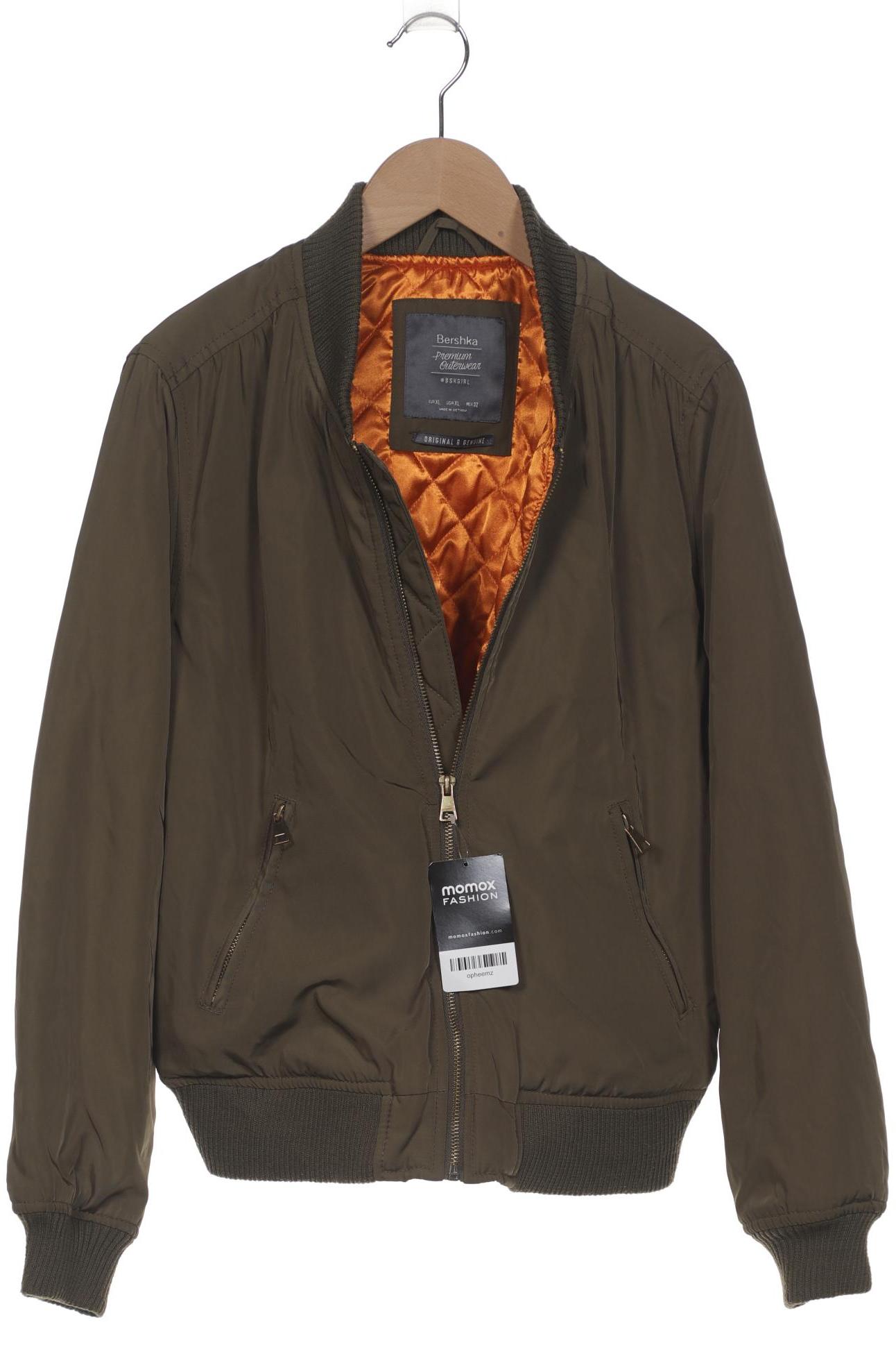 

bershka Damen Jacke, grün, Gr. 44