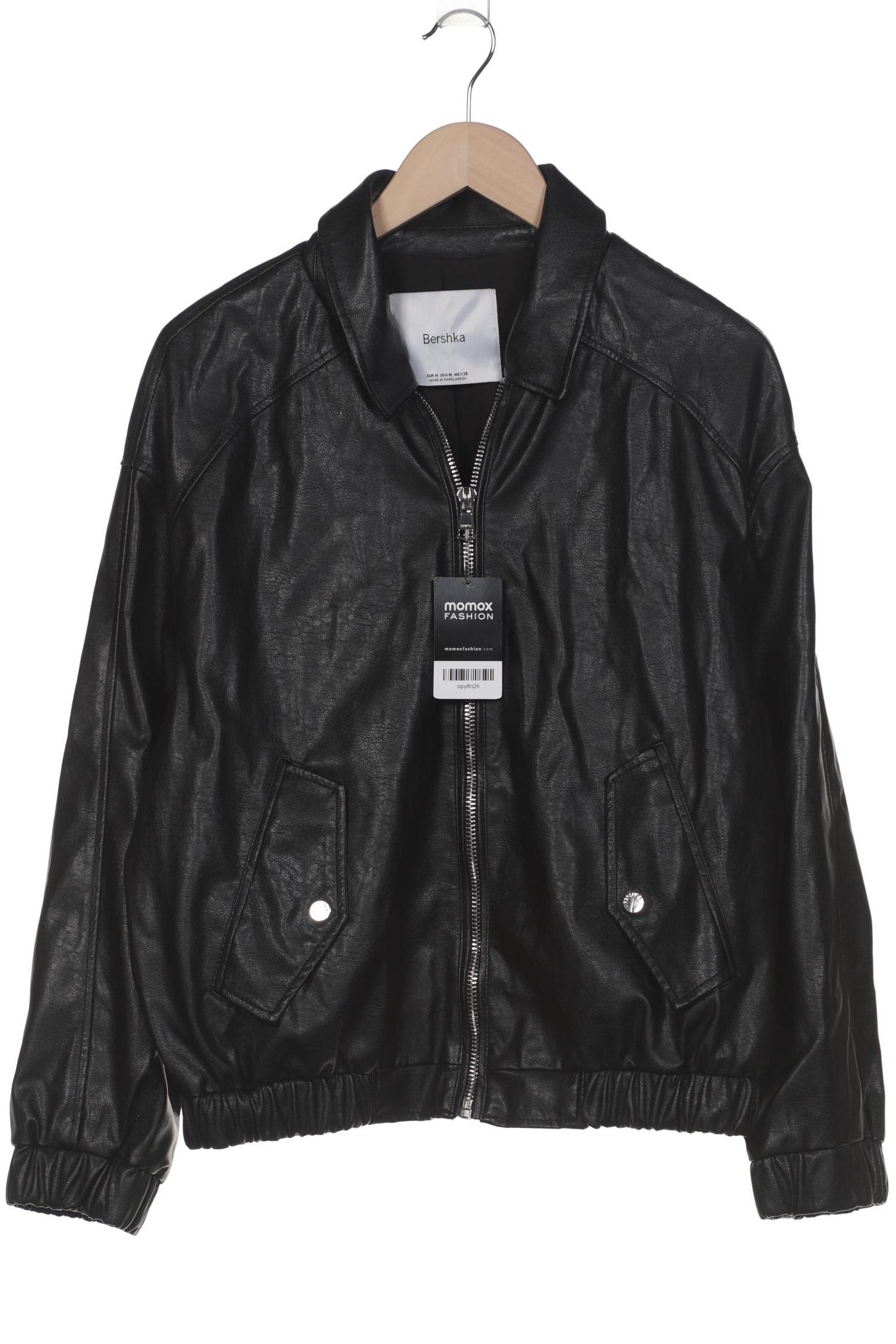 

bershka Damen Jacke, schwarz, Gr. 38