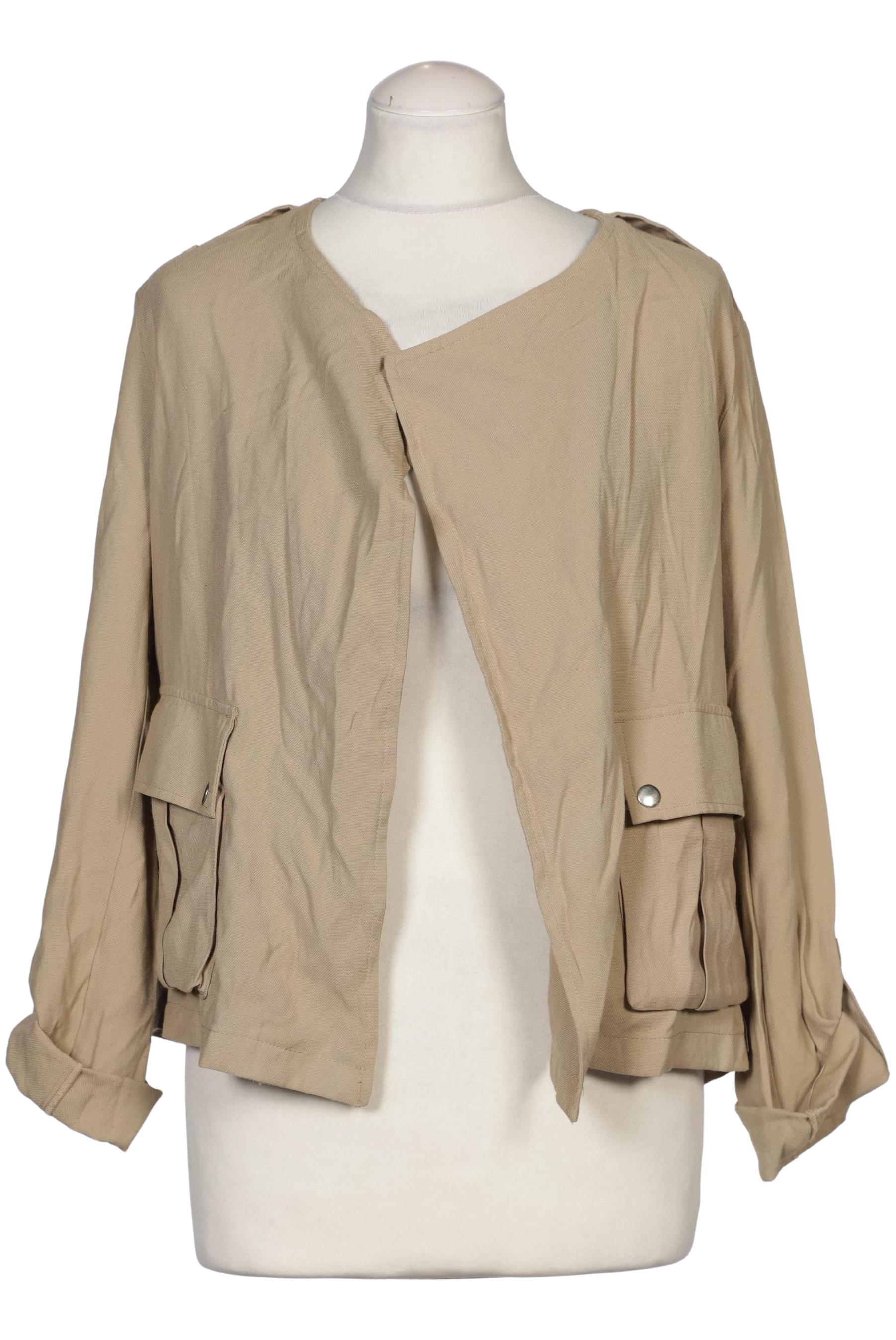 

bershka Damen Jacke, beige, Gr. 38