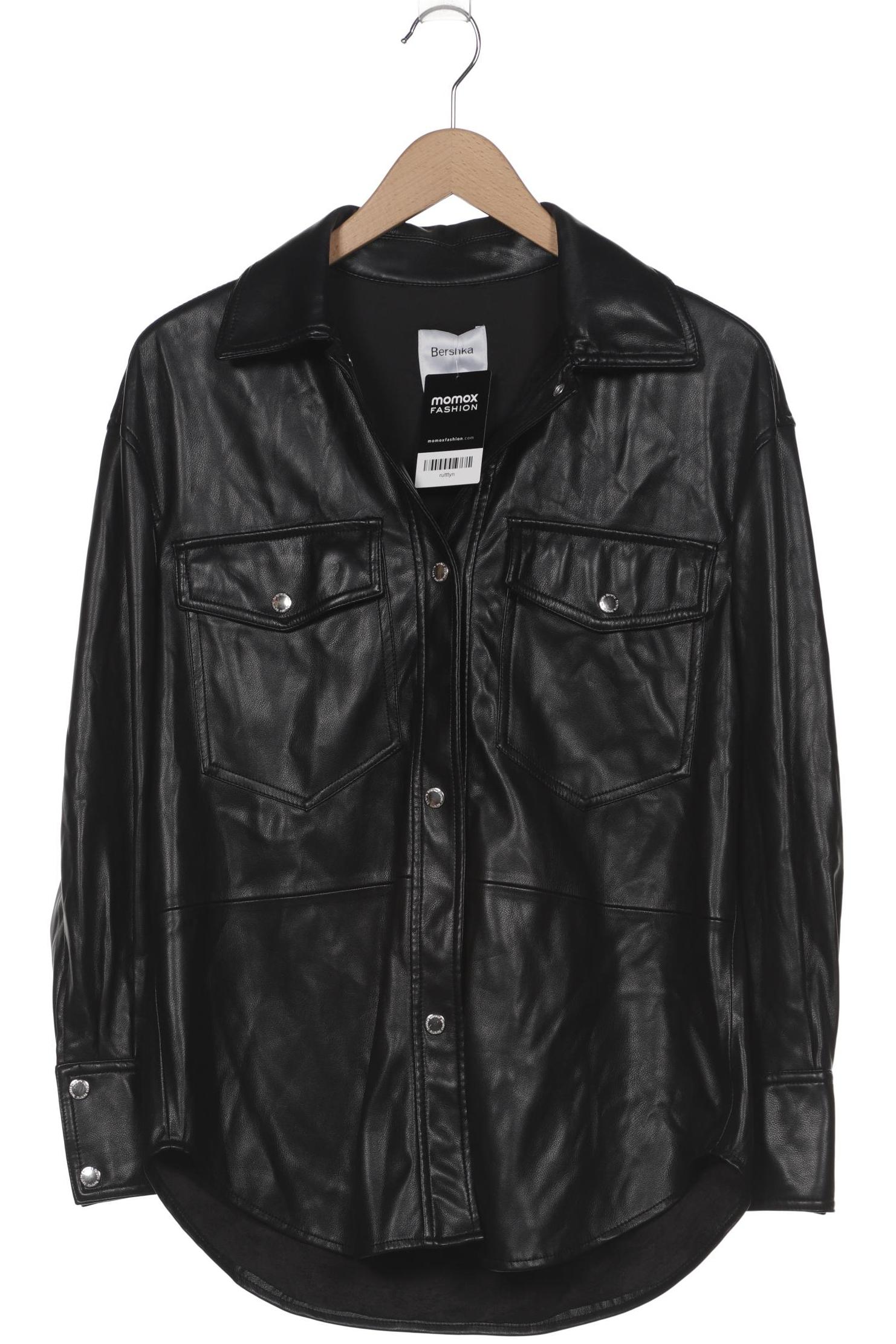 

bershka Damen Jacke, schwarz, Gr. 34